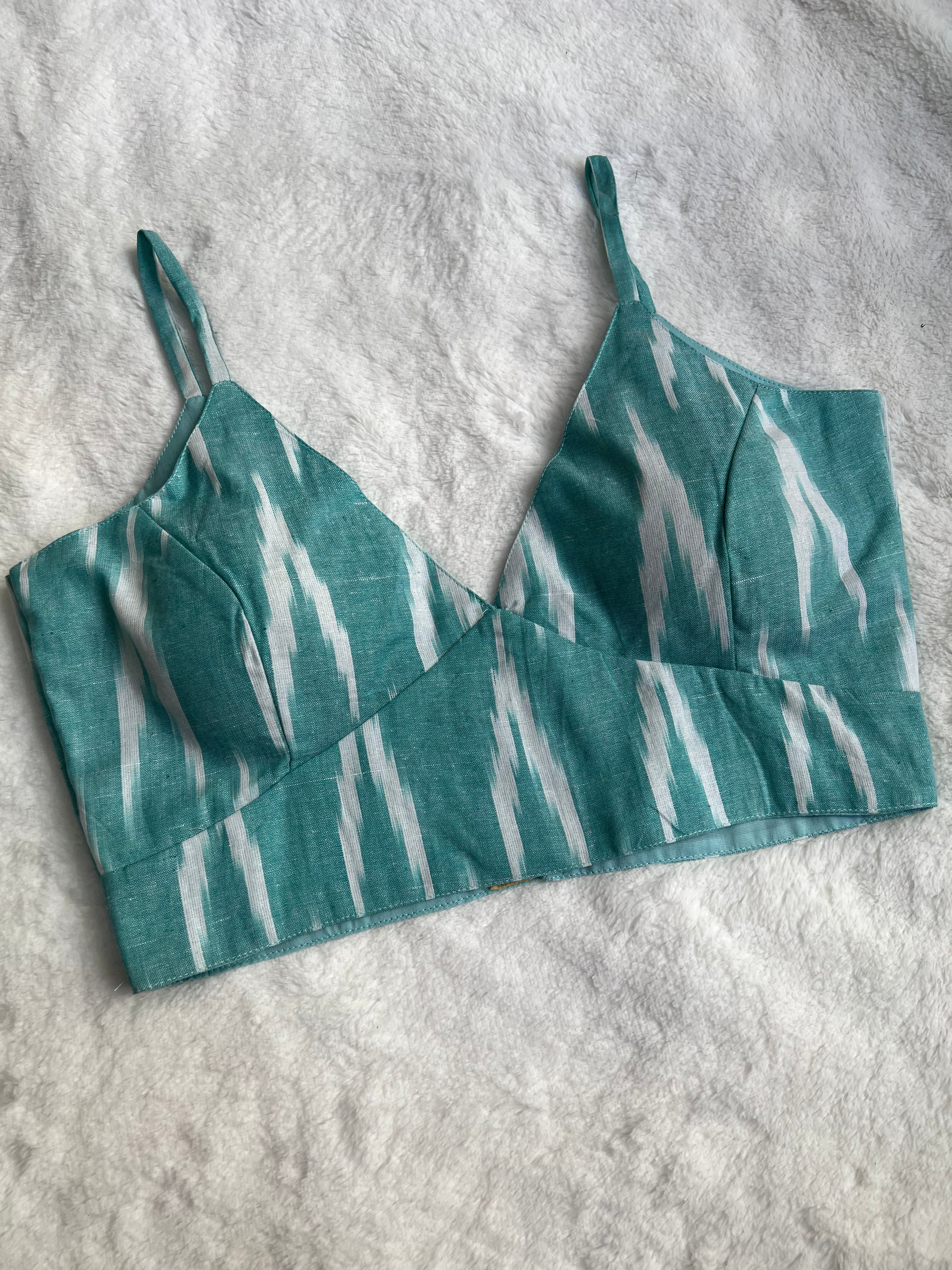 Ocean Eyes Ikkat Blouse