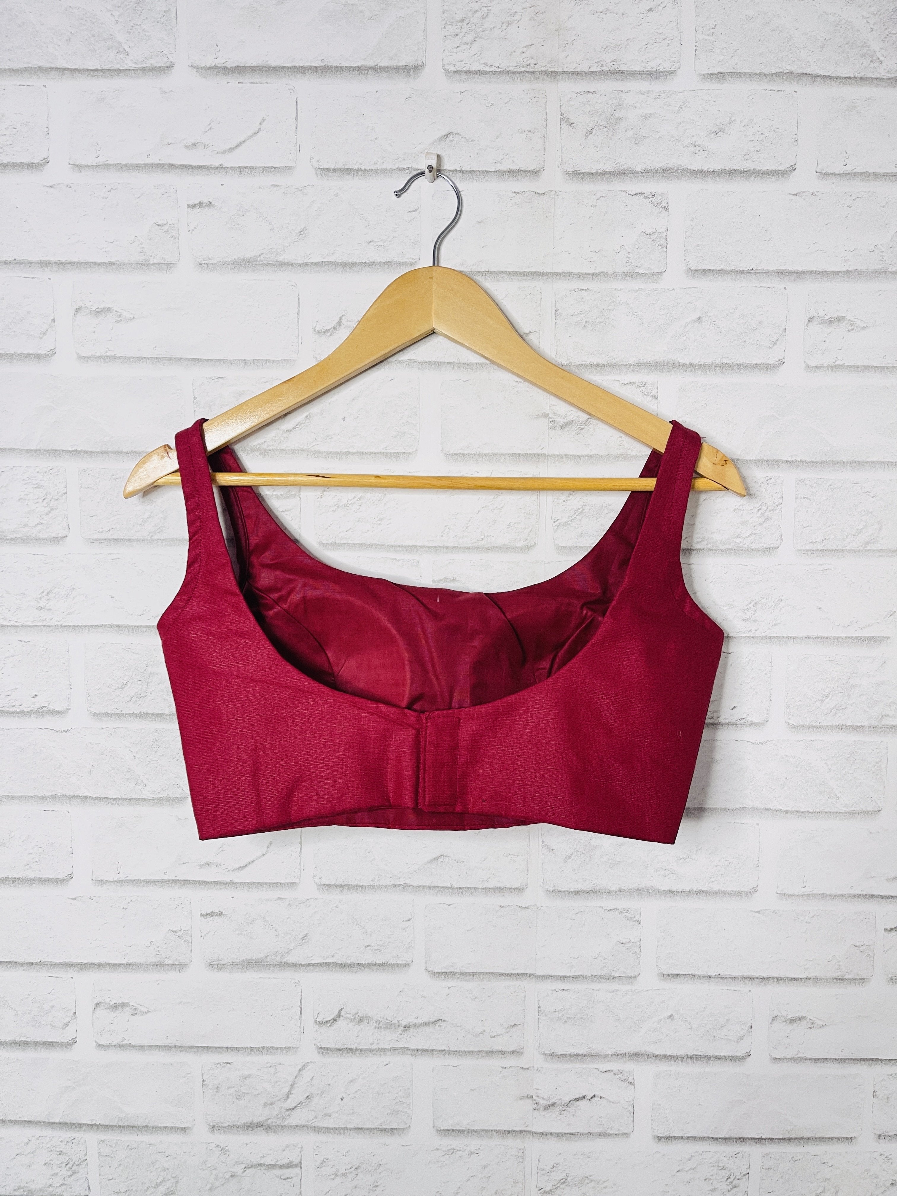Maroon Mulberry Cotton Blouse