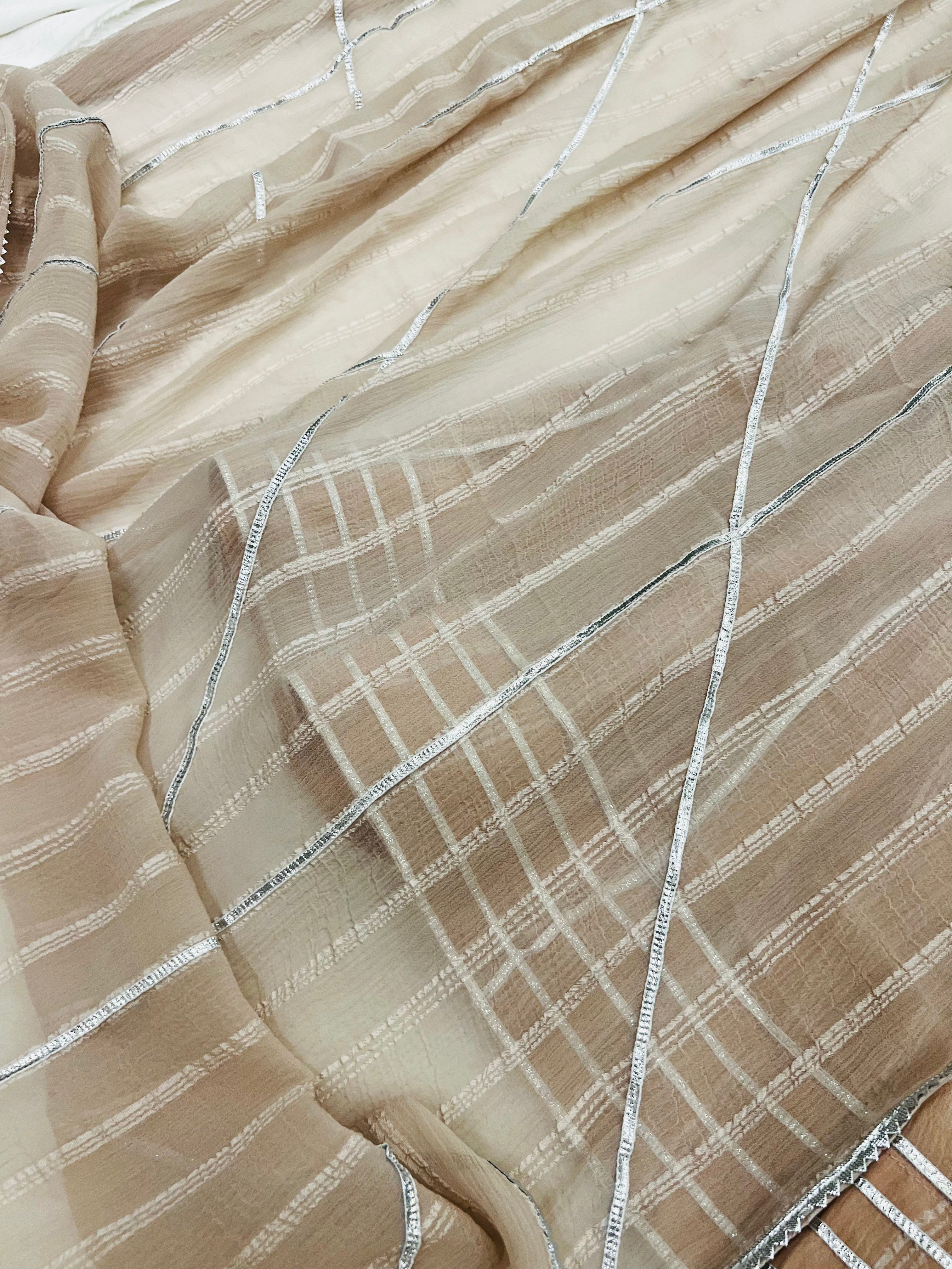 Espresso gotta work anarkali gown