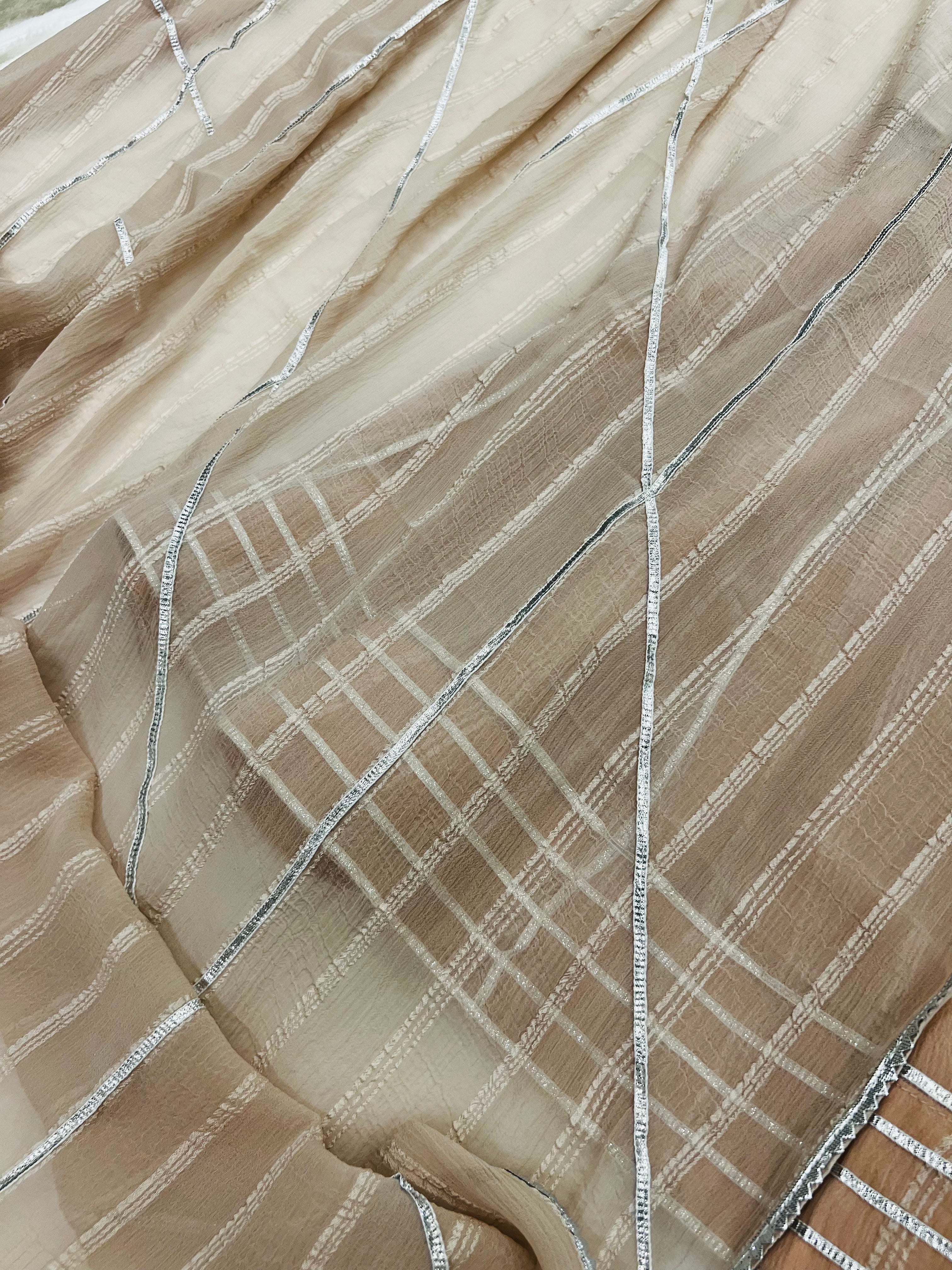 Espresso gotta work anarkali gown