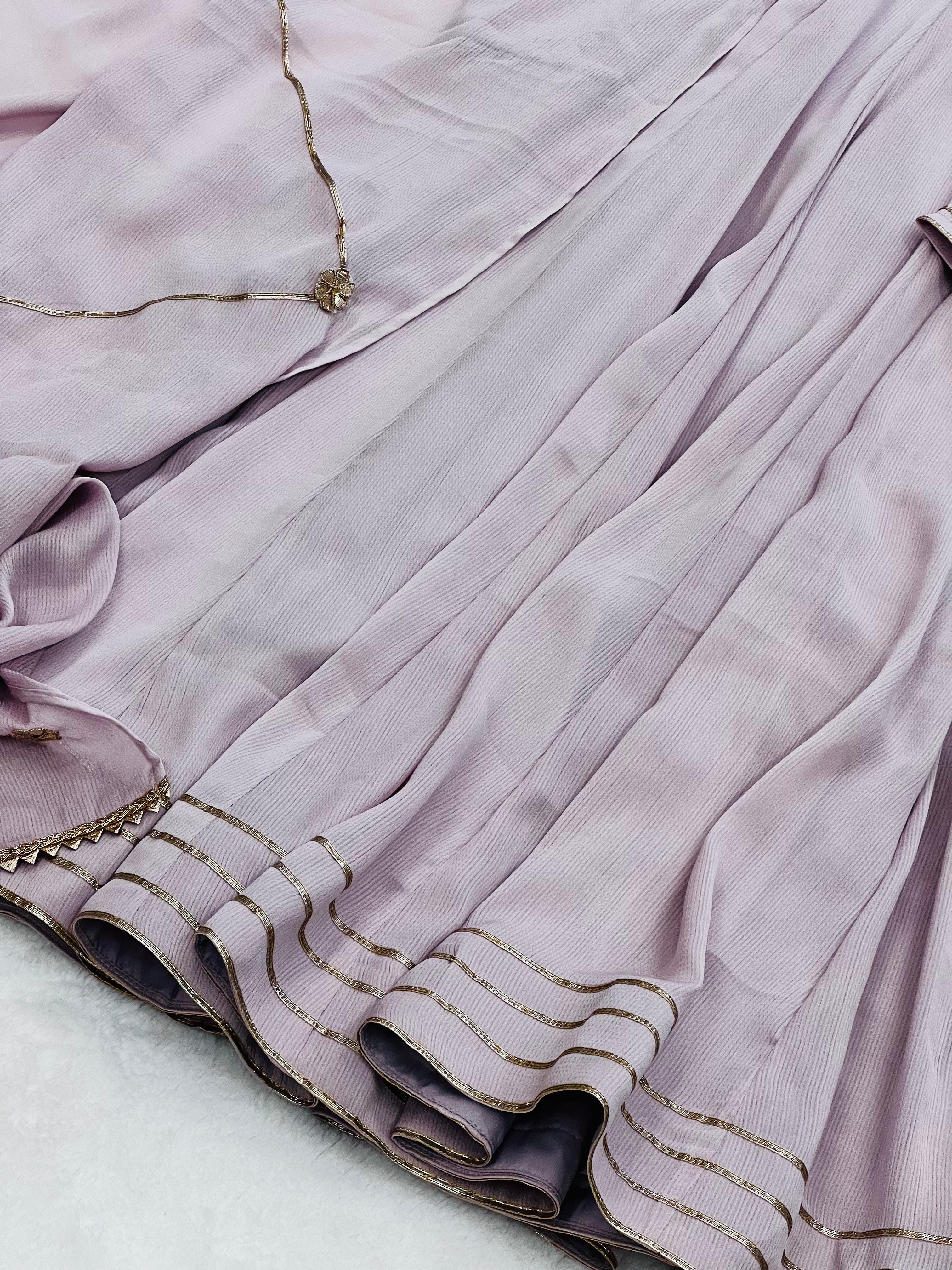Purple Haze gotta work anarkali gown