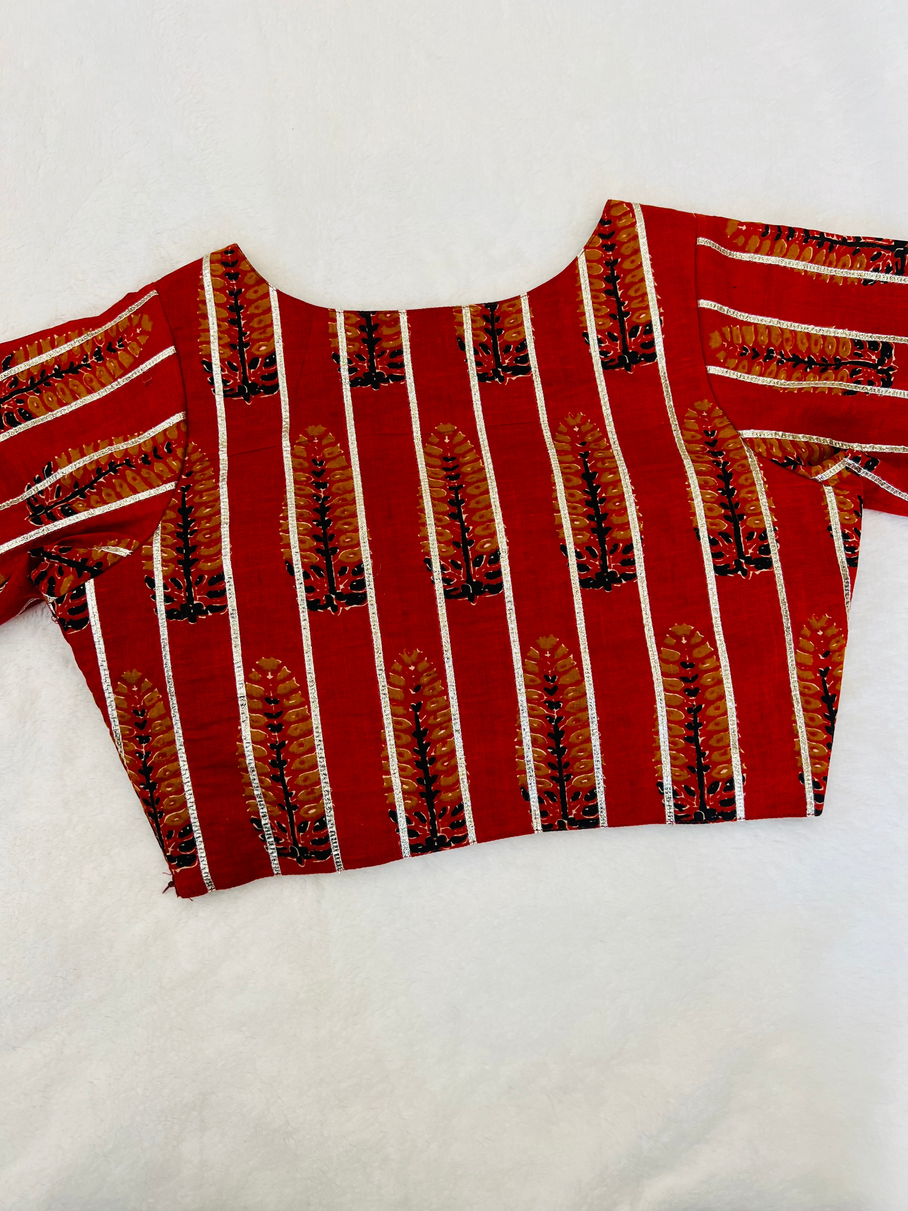 The Heritage Cotton Maroon Blouse