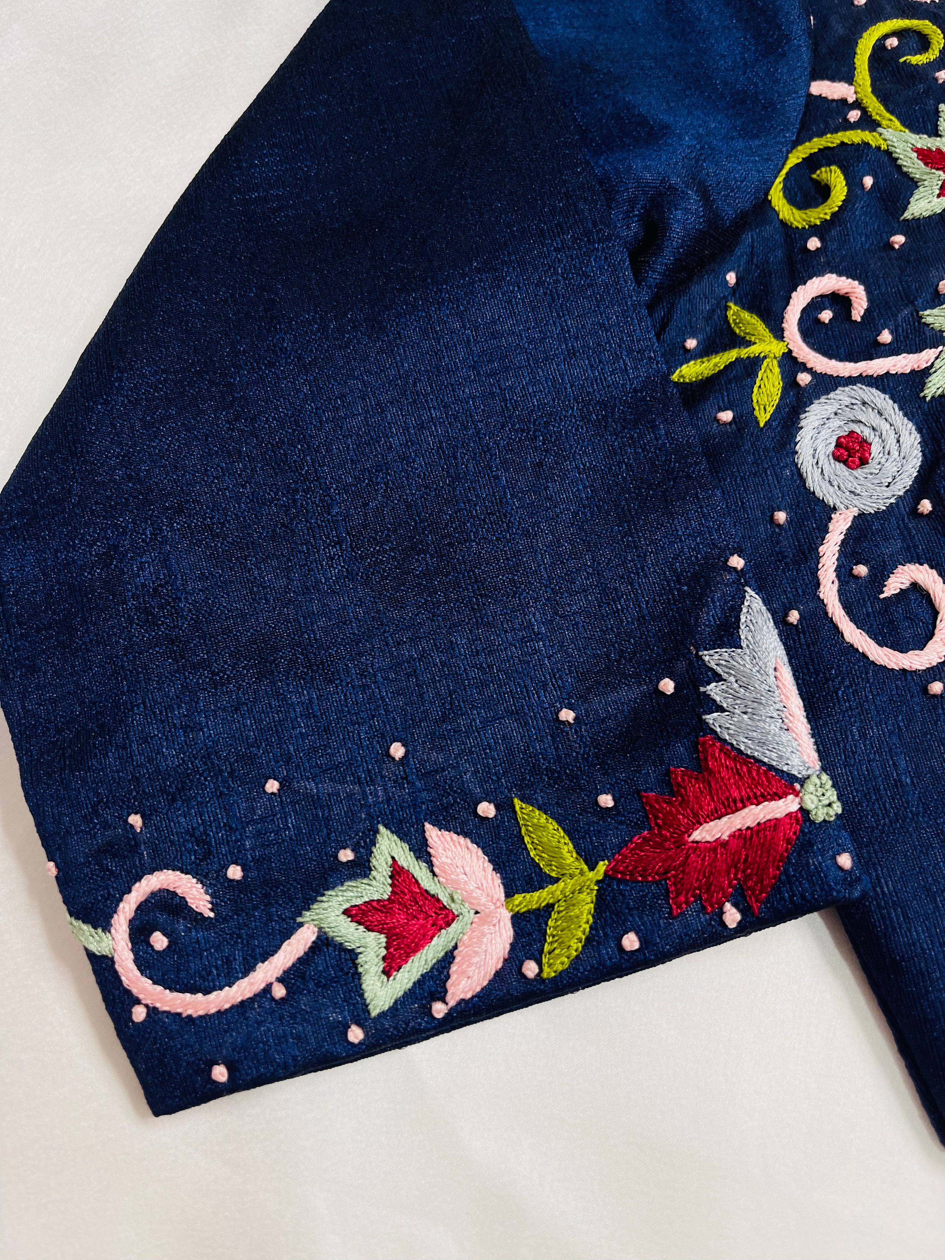 Beautiful Feather Handwork Blouse