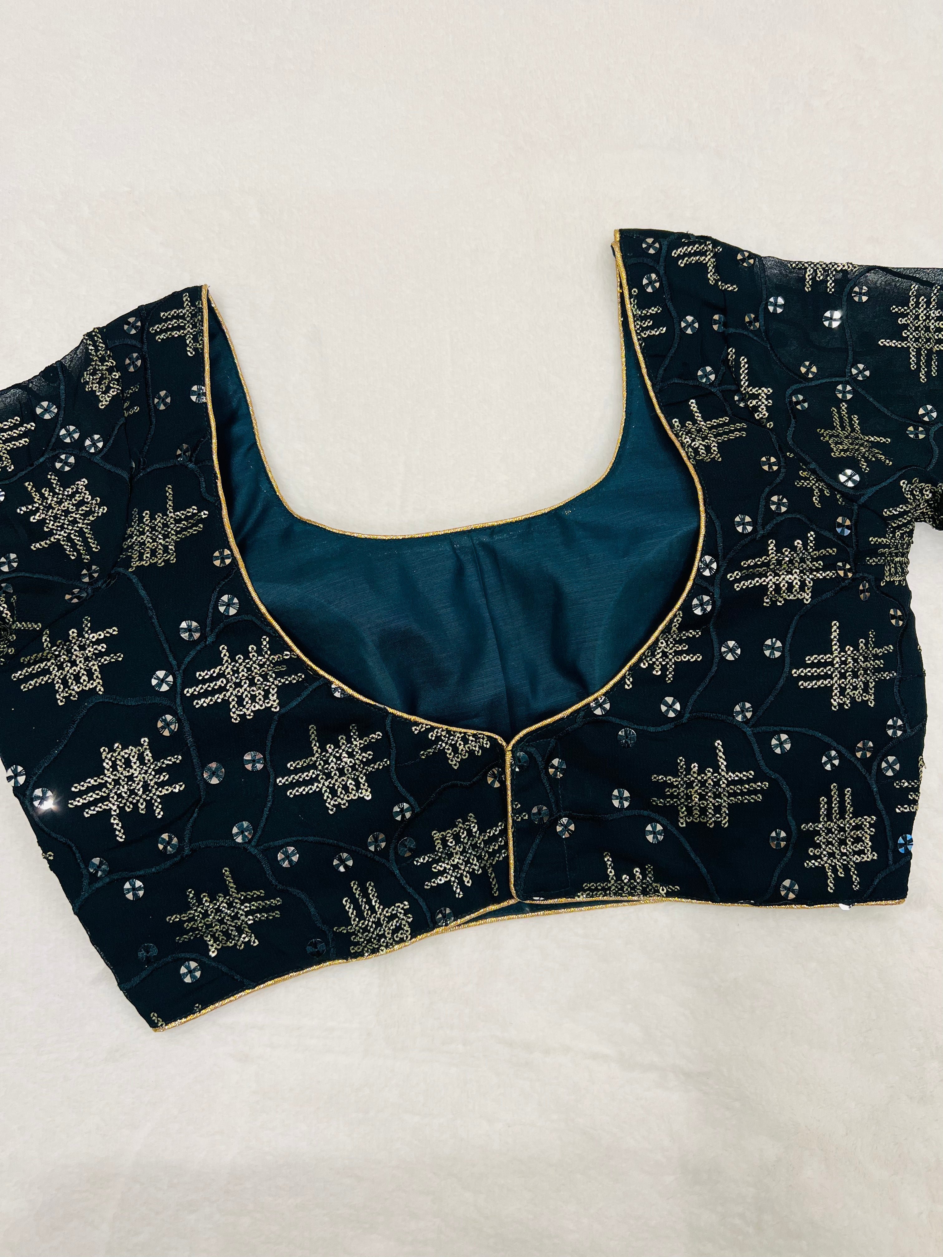 Green Translucent Blouse