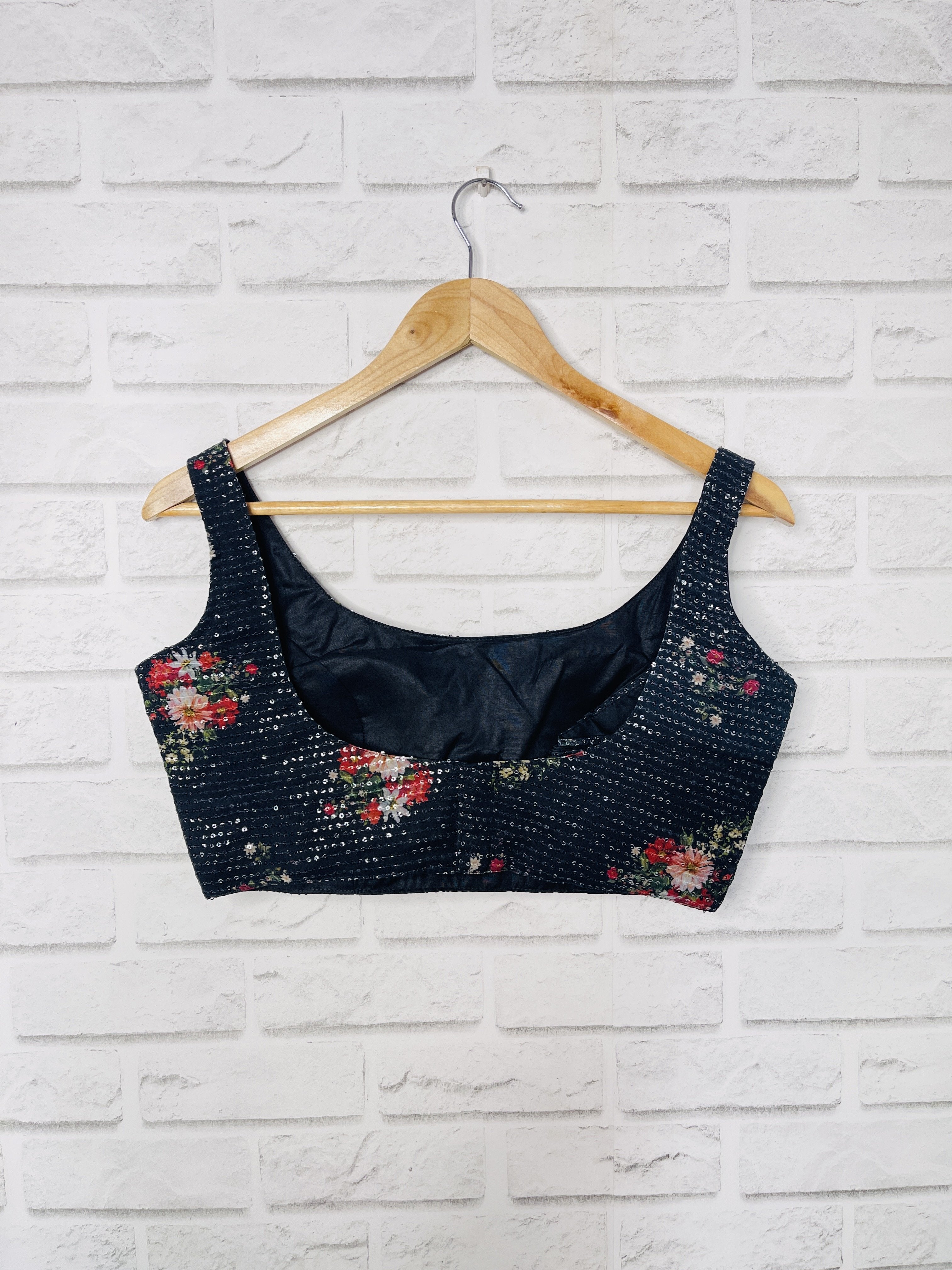 Black Sequence Blouse