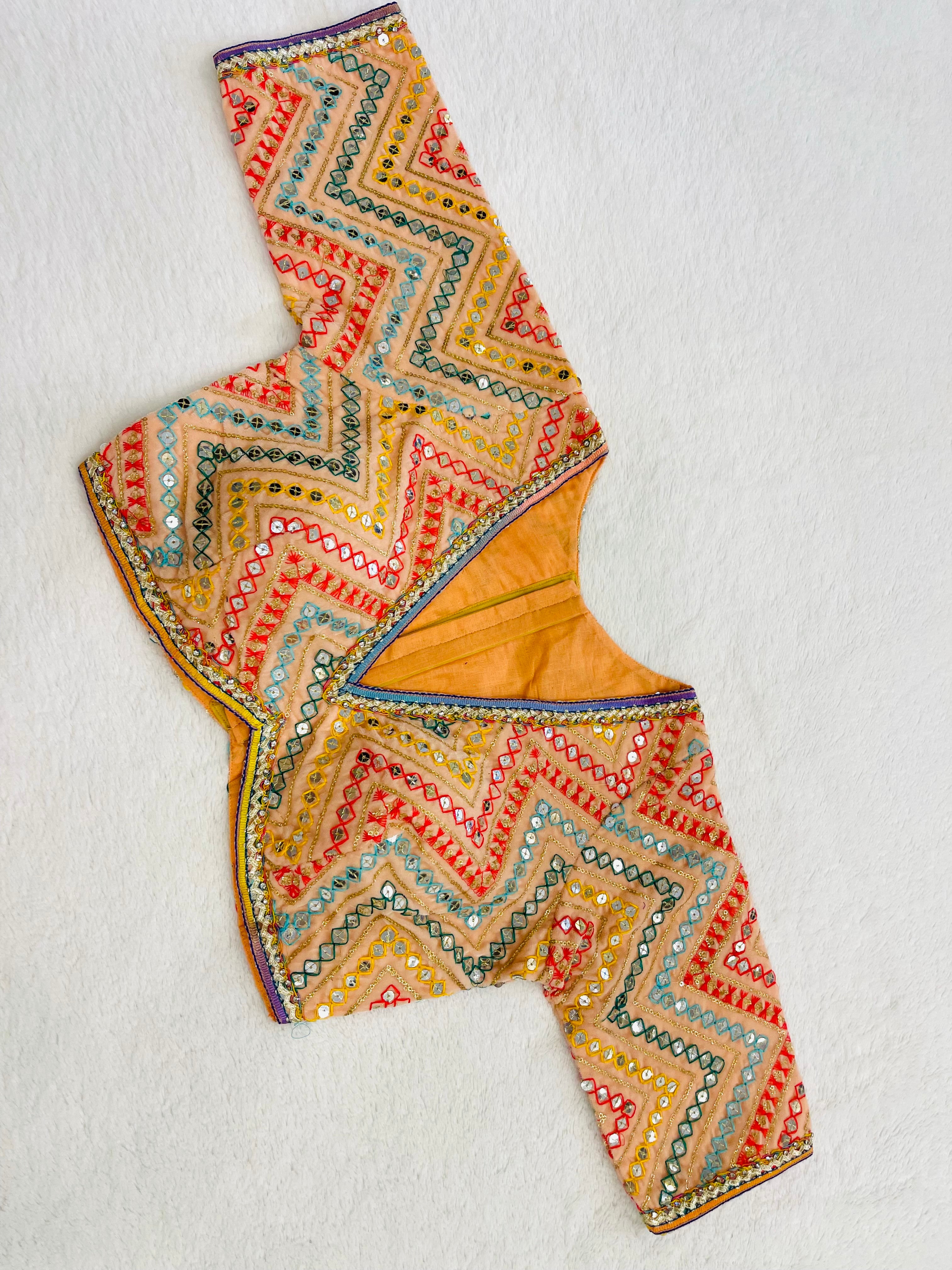 Peach Roshni Blouse