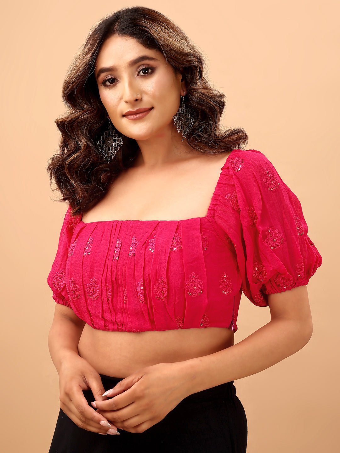 Divine Pink Miracles Ballon Blouse