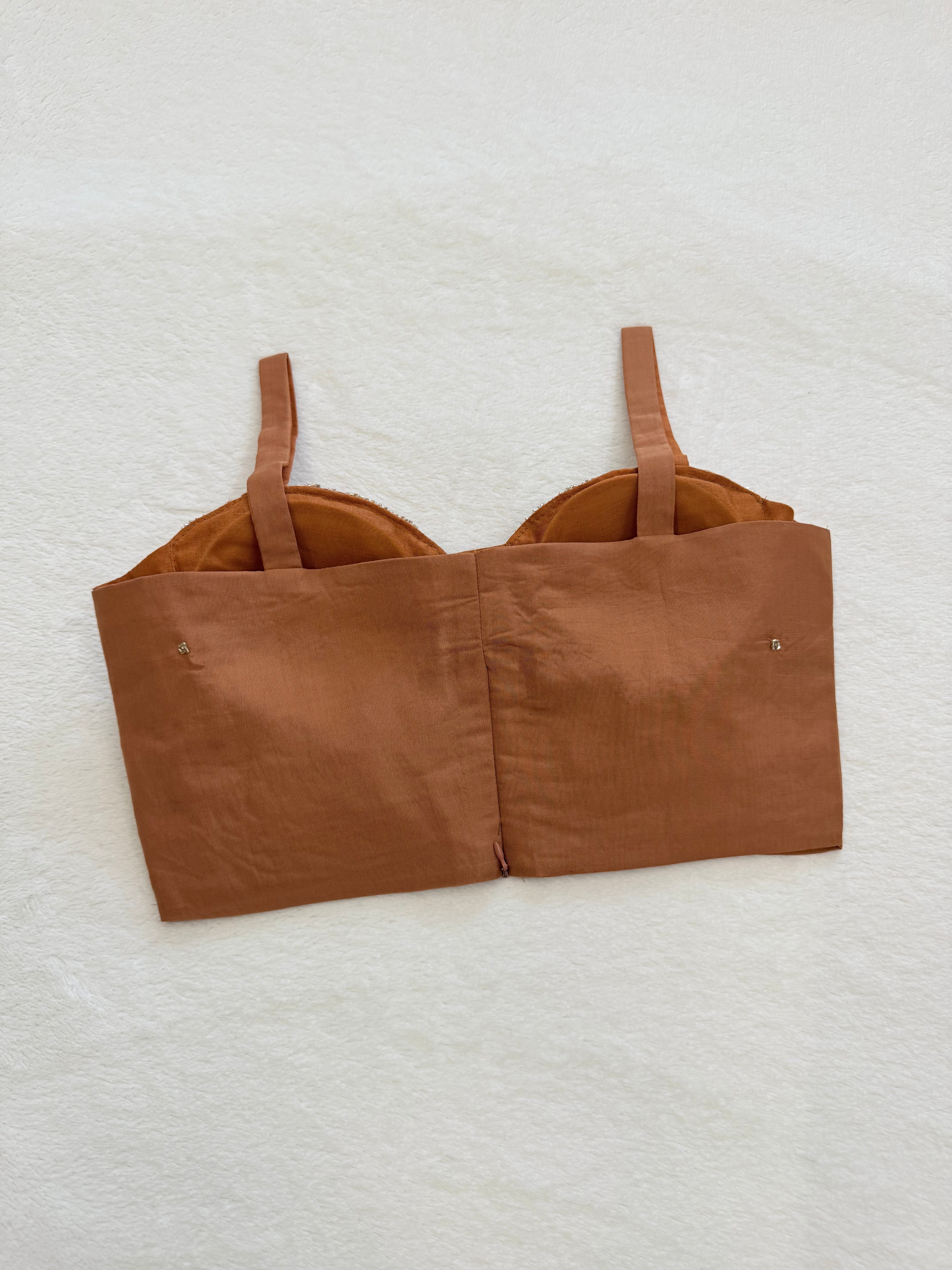 Kanika Rust Handwork Blouse