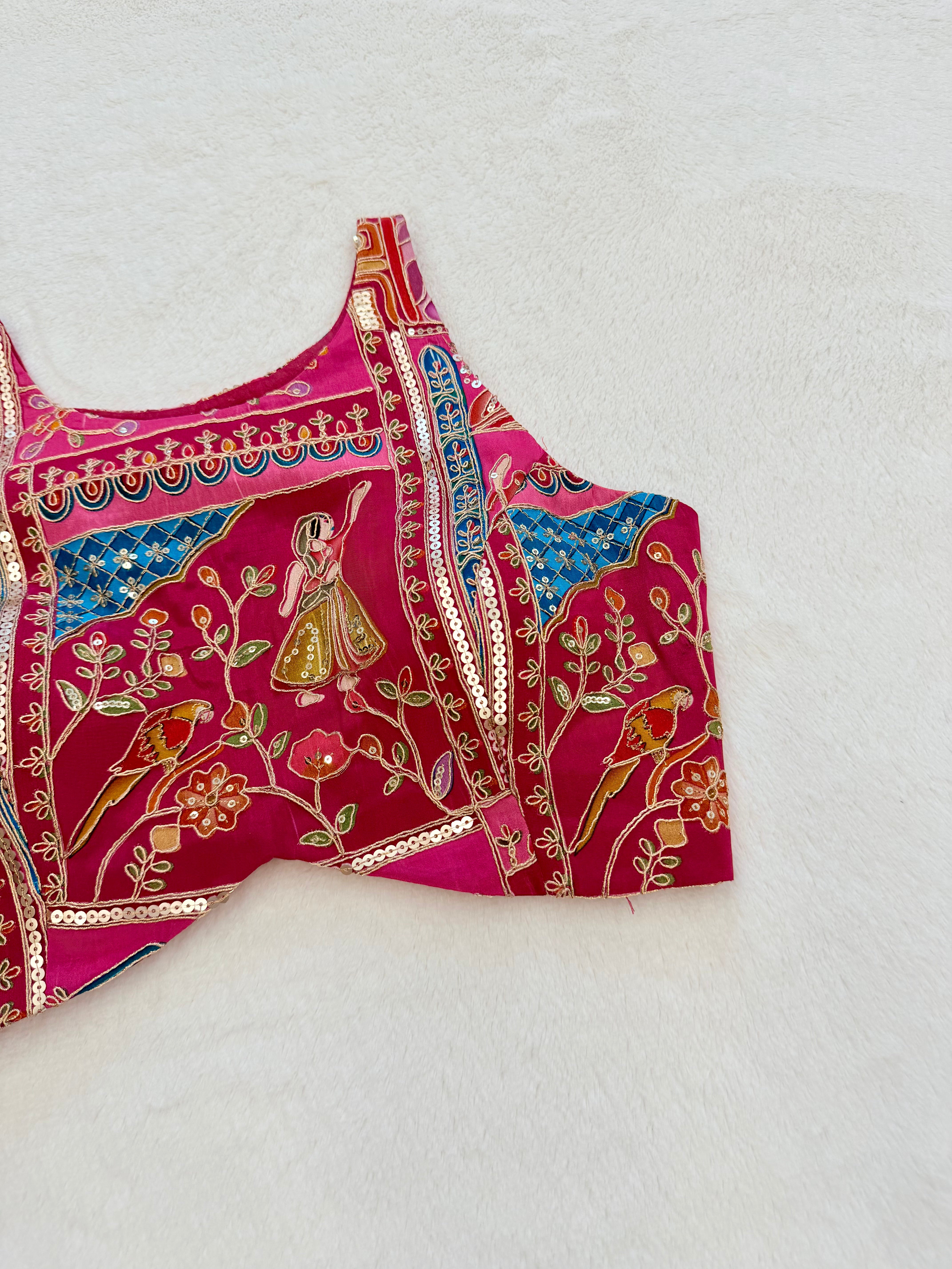 Anamika Rani Pink Blouse