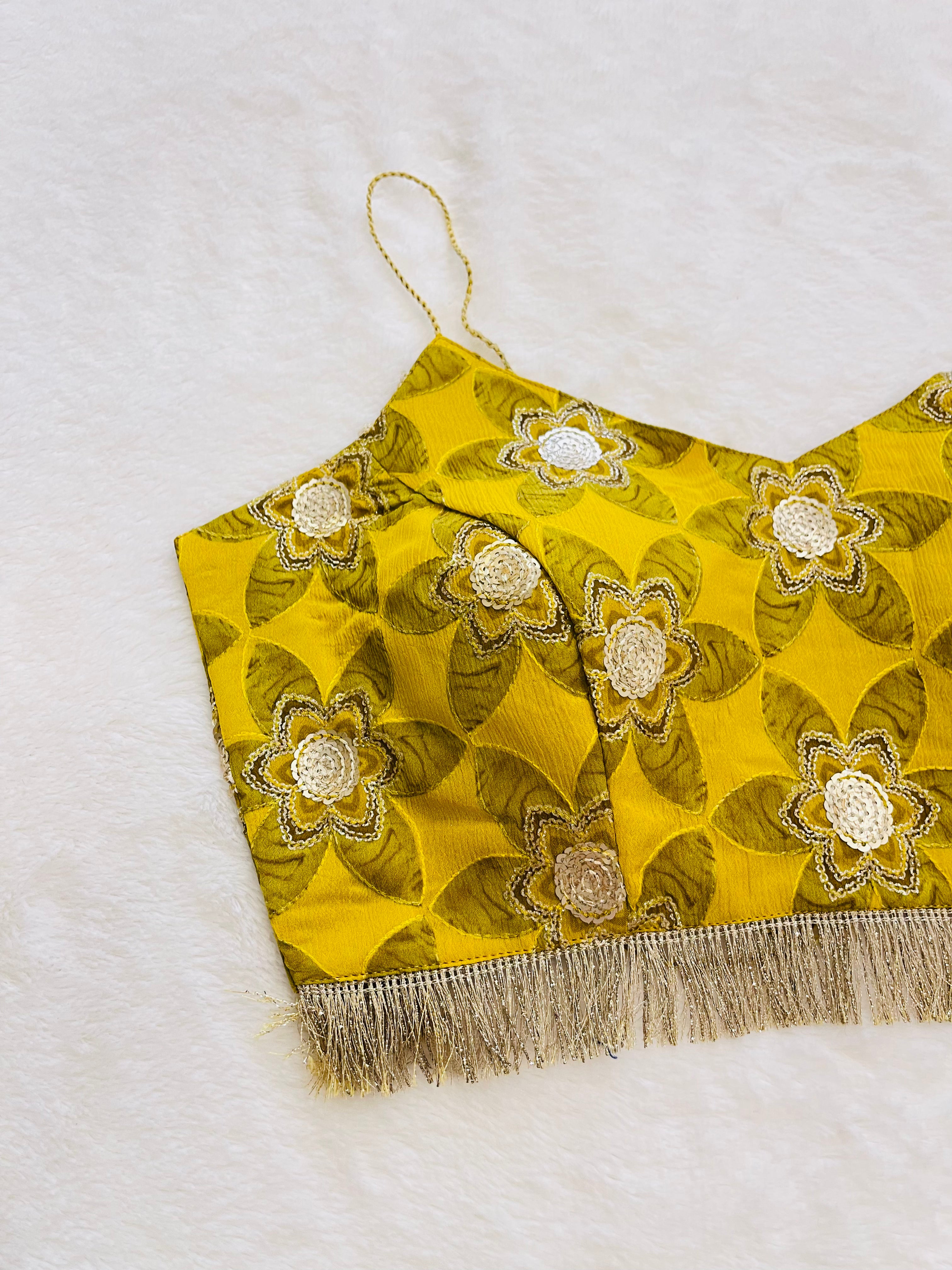 Divine Yellow sequin Blouse