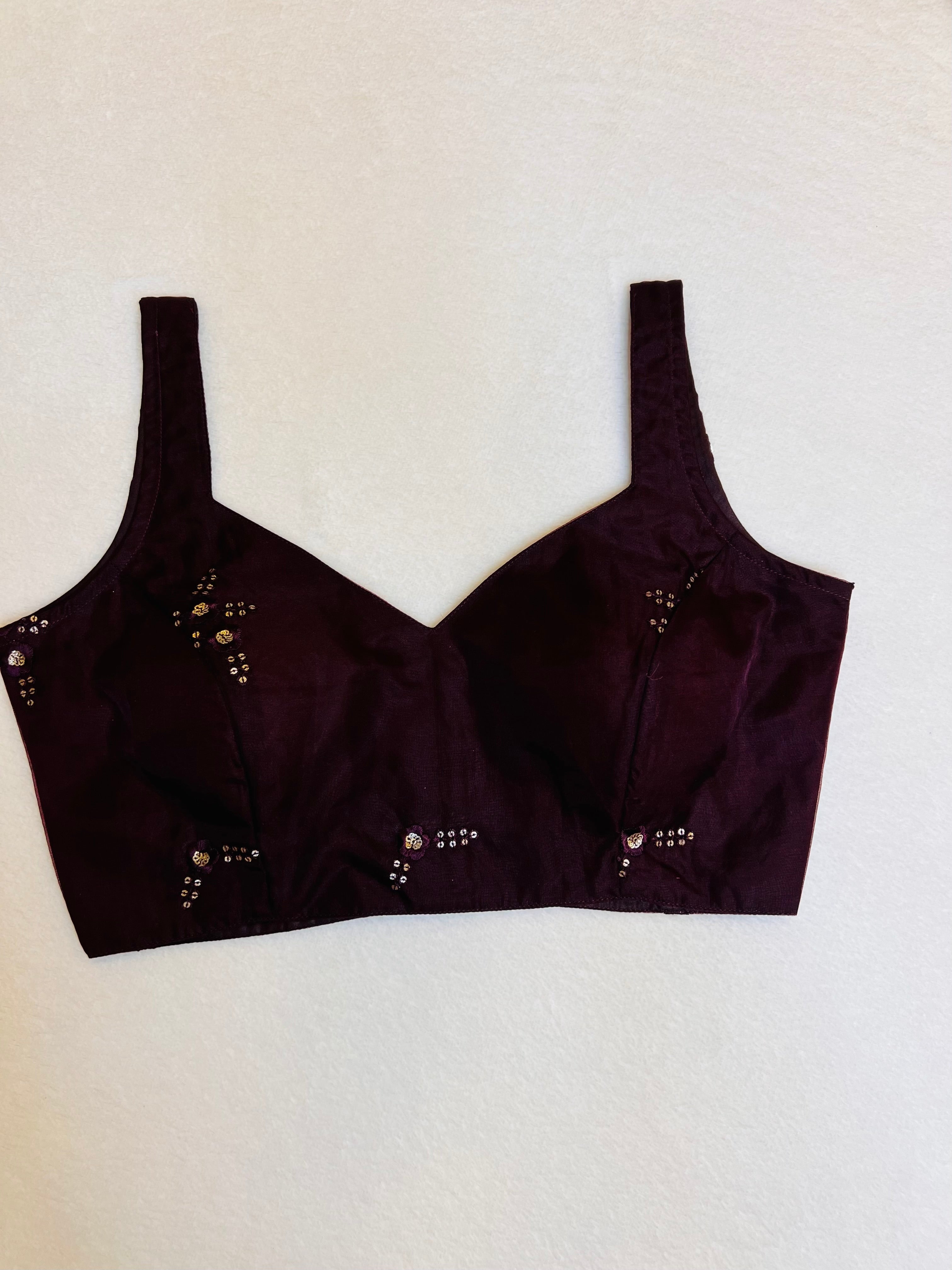 Kashish Organza Purple Blouse