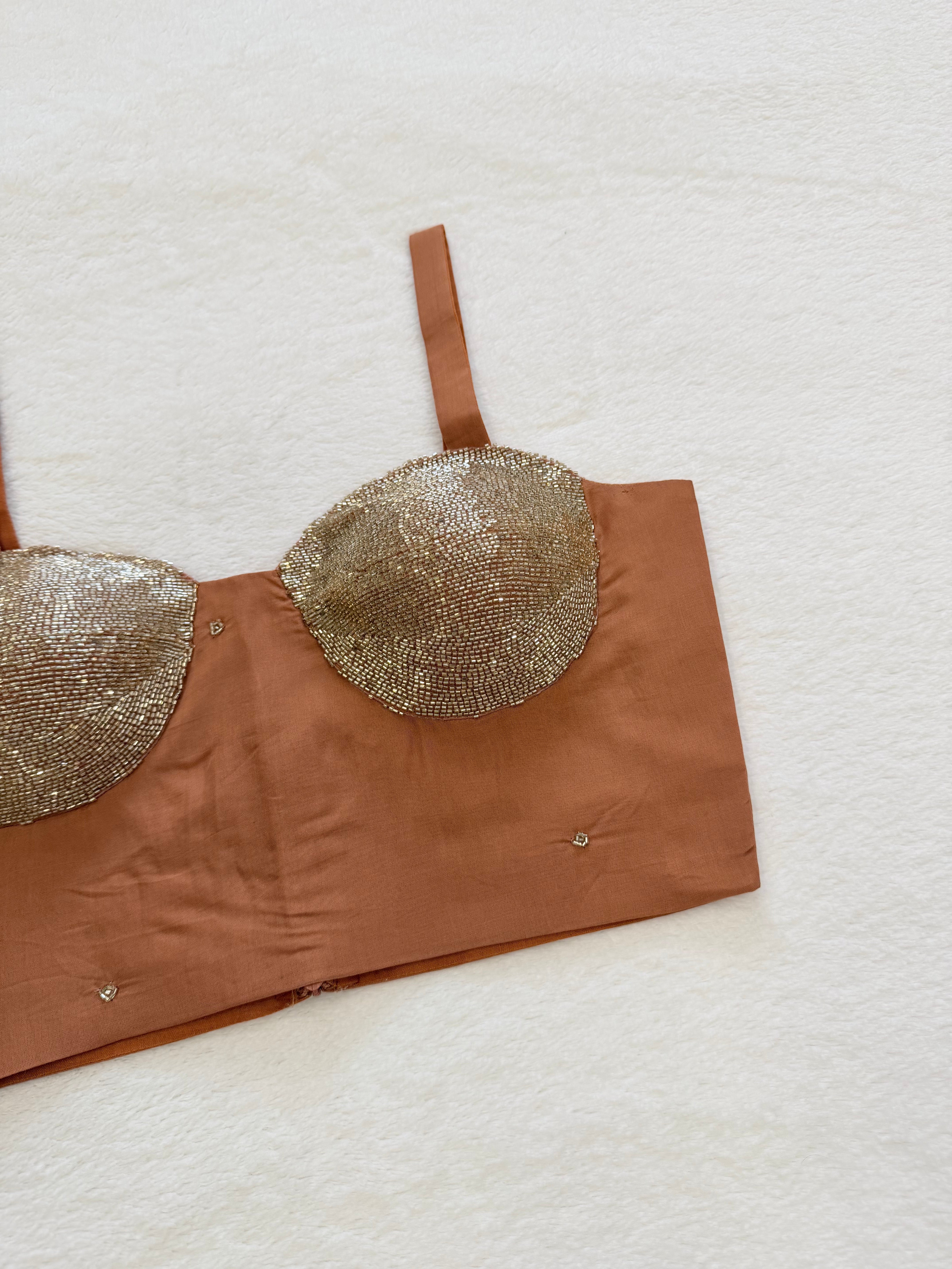 Kanika Rust Handwork Blouse