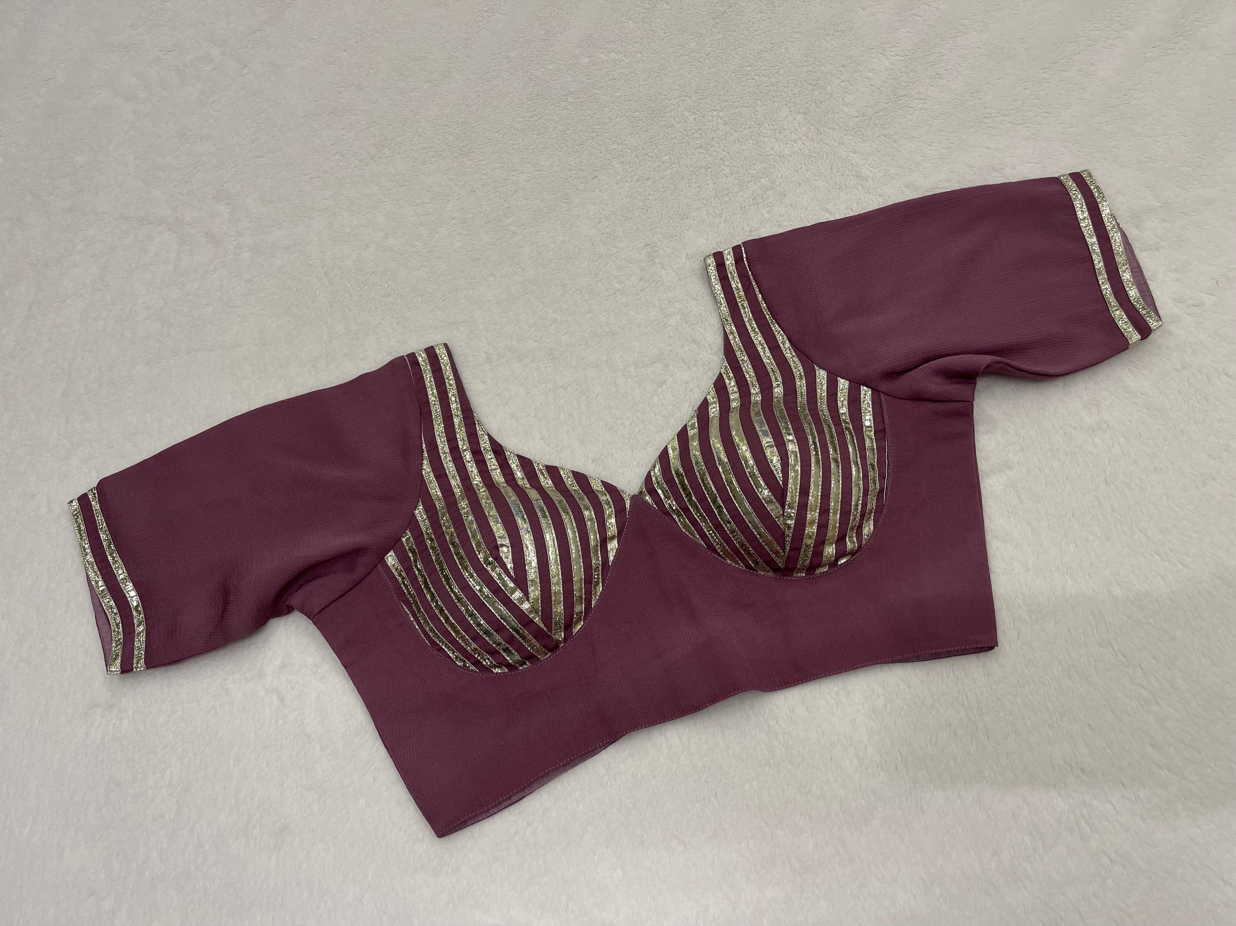 Dusty Purple Gotta Work Sleeves Blouse