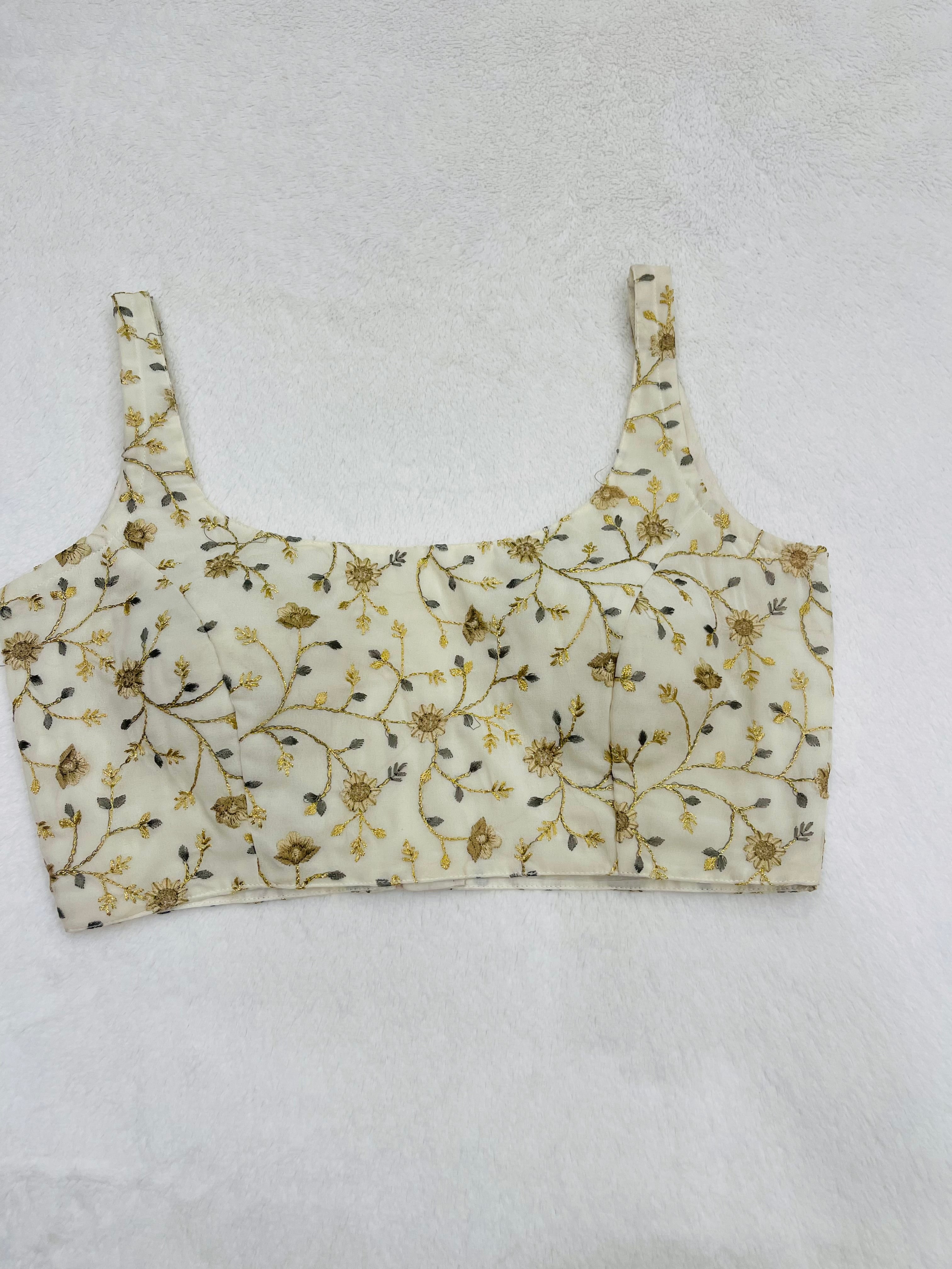 Kaveri white Sleeveless Blouses