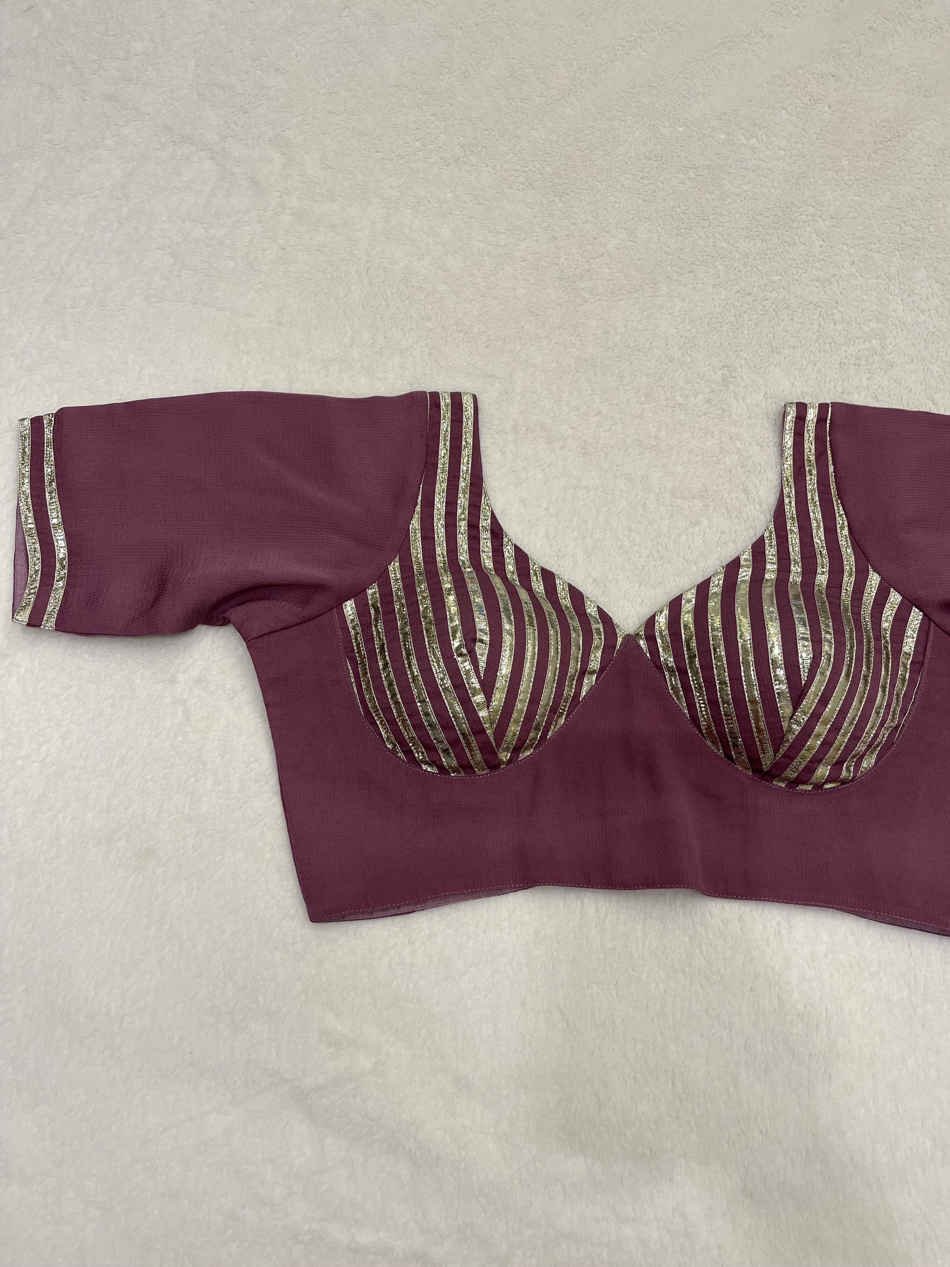 Dusty Purple Gotta Work Sleeves Blouse