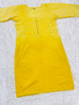 Rosie Lemon Yellow short kurta