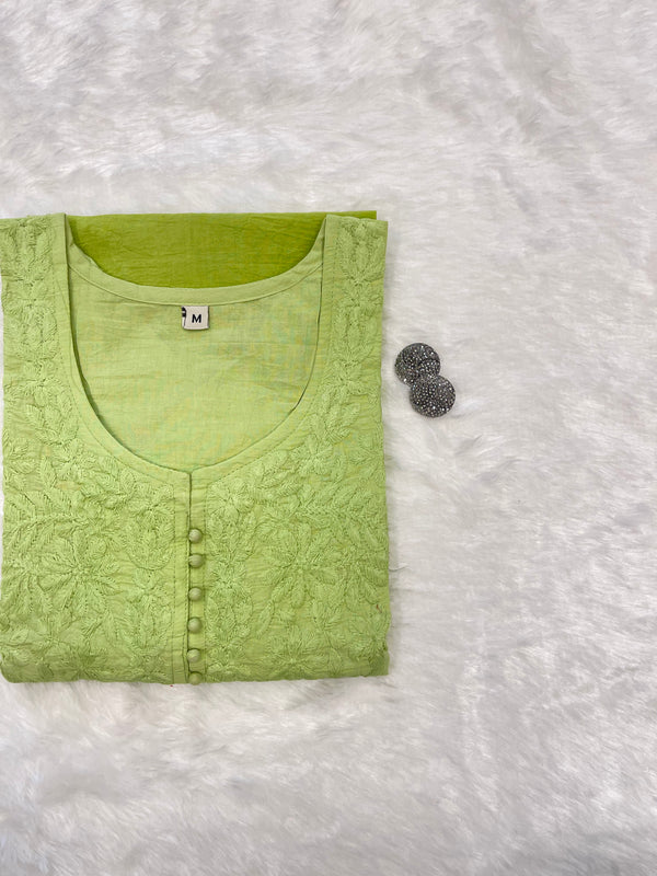 Rosie Lime Green short kurta