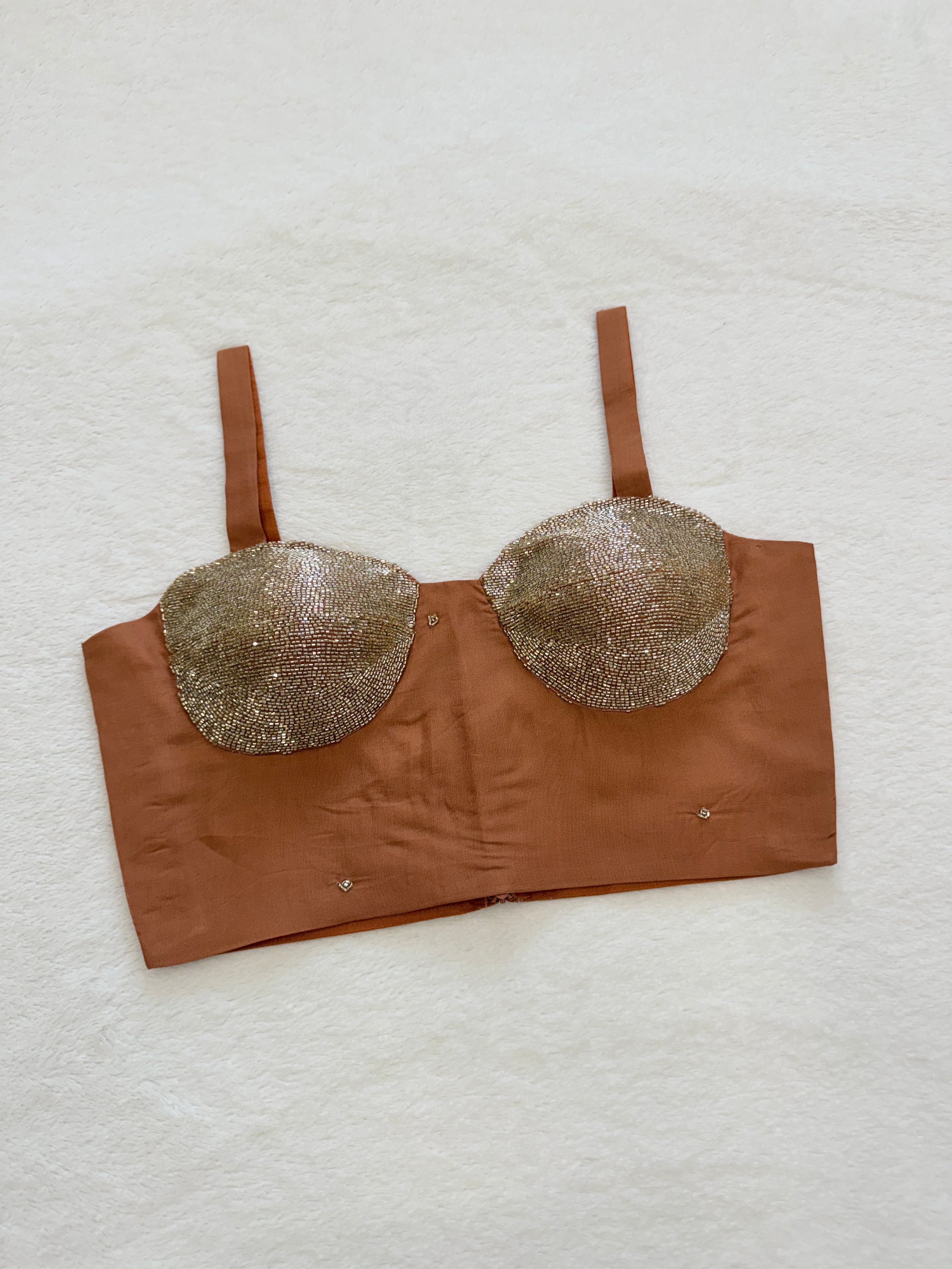 Kanika Rust Handwork Blouse