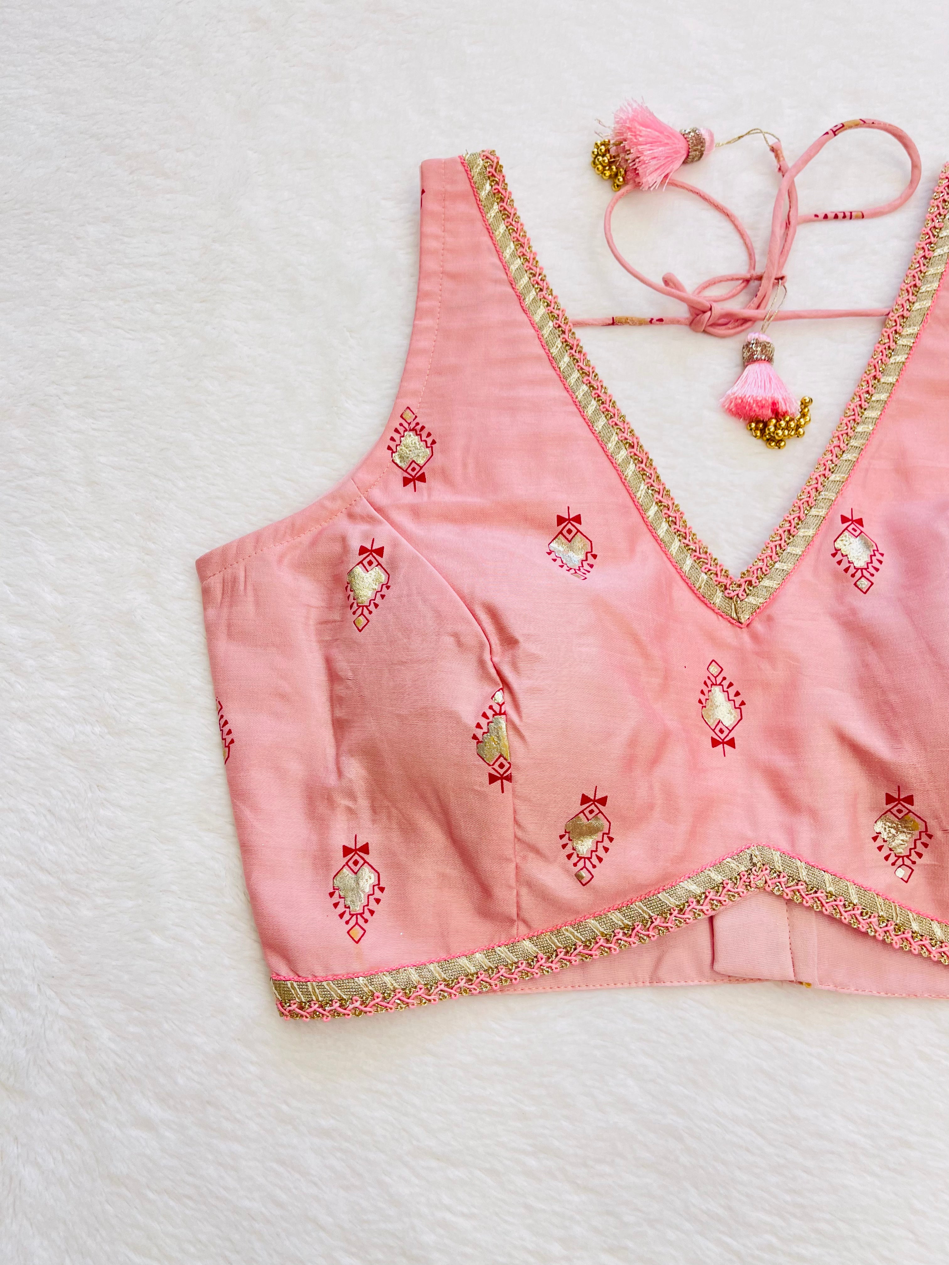 Gazal Baby pink blouse