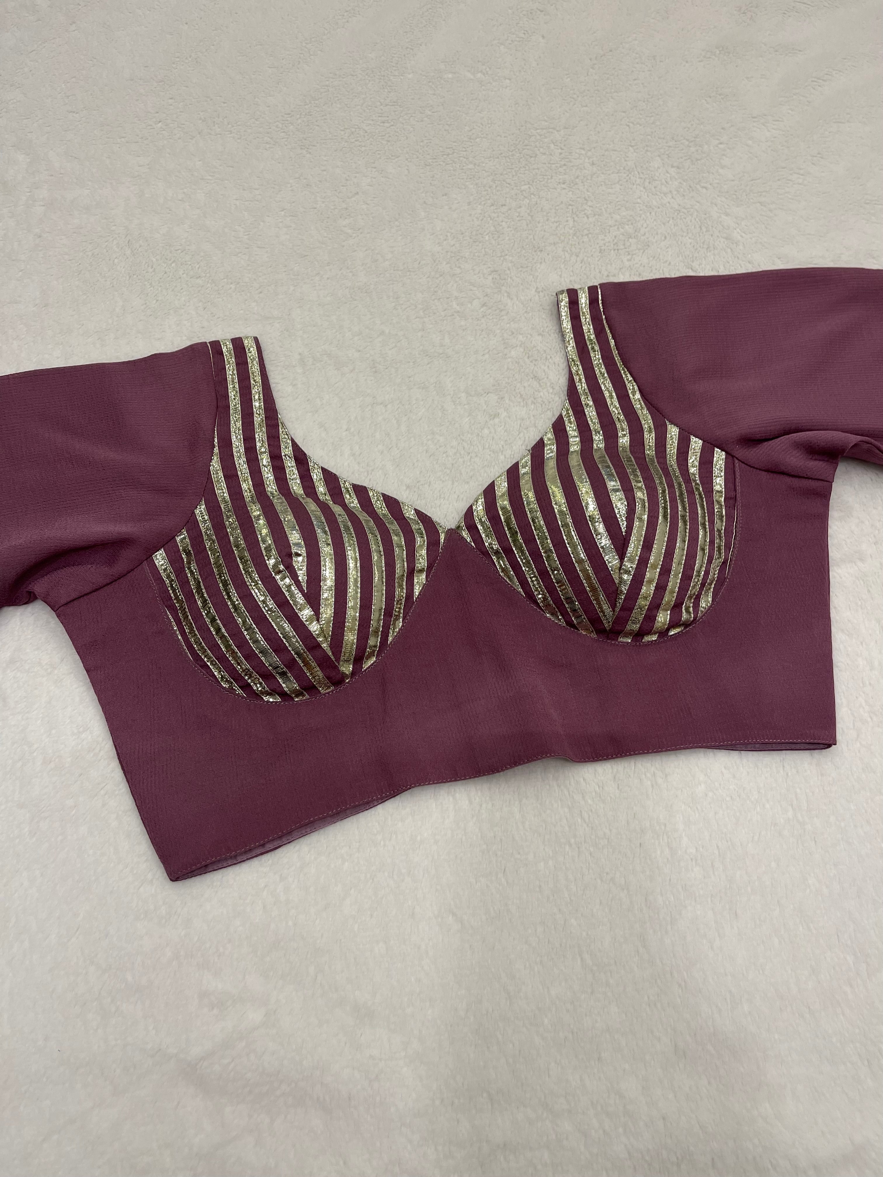 Dusty Purple Gotta Work Sleeves Blouse
