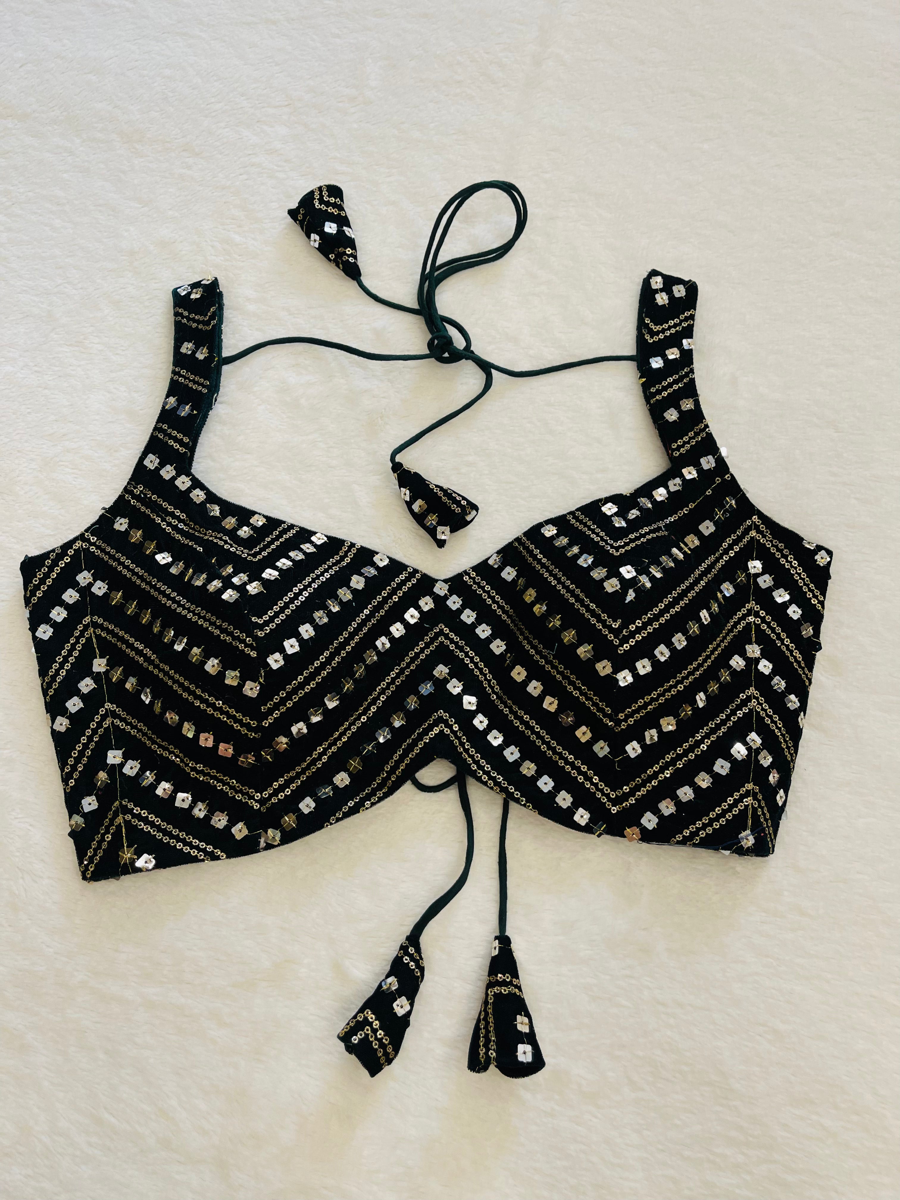 Aaina Dark Green Blouse