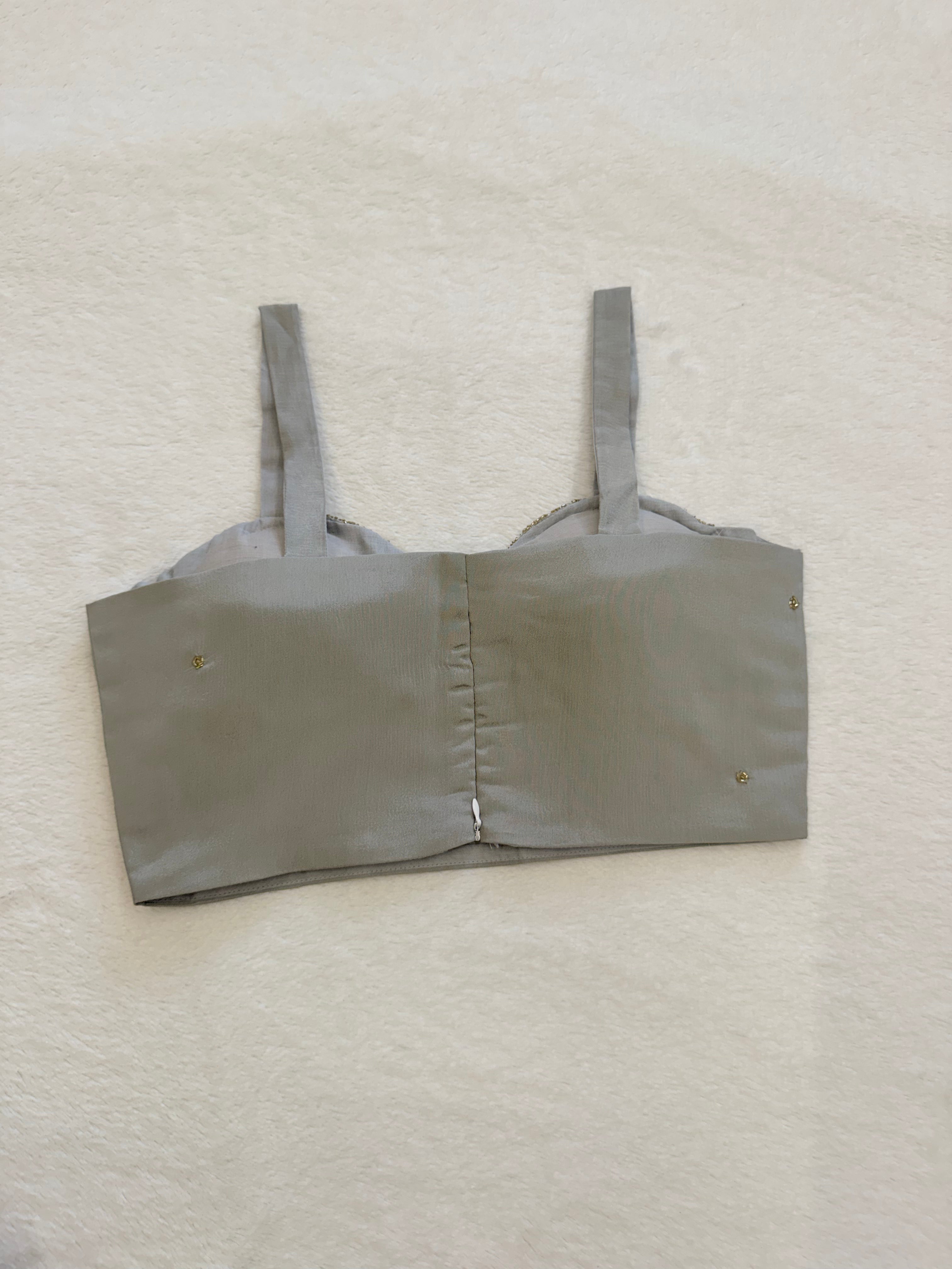 Kanika Grey Handwork Blouse