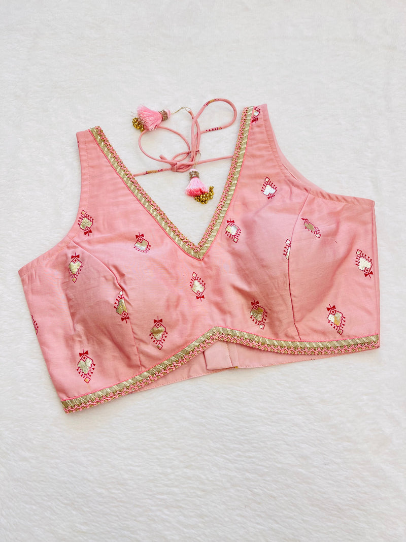 Gazal Baby pink blouse – SAZRIKA
