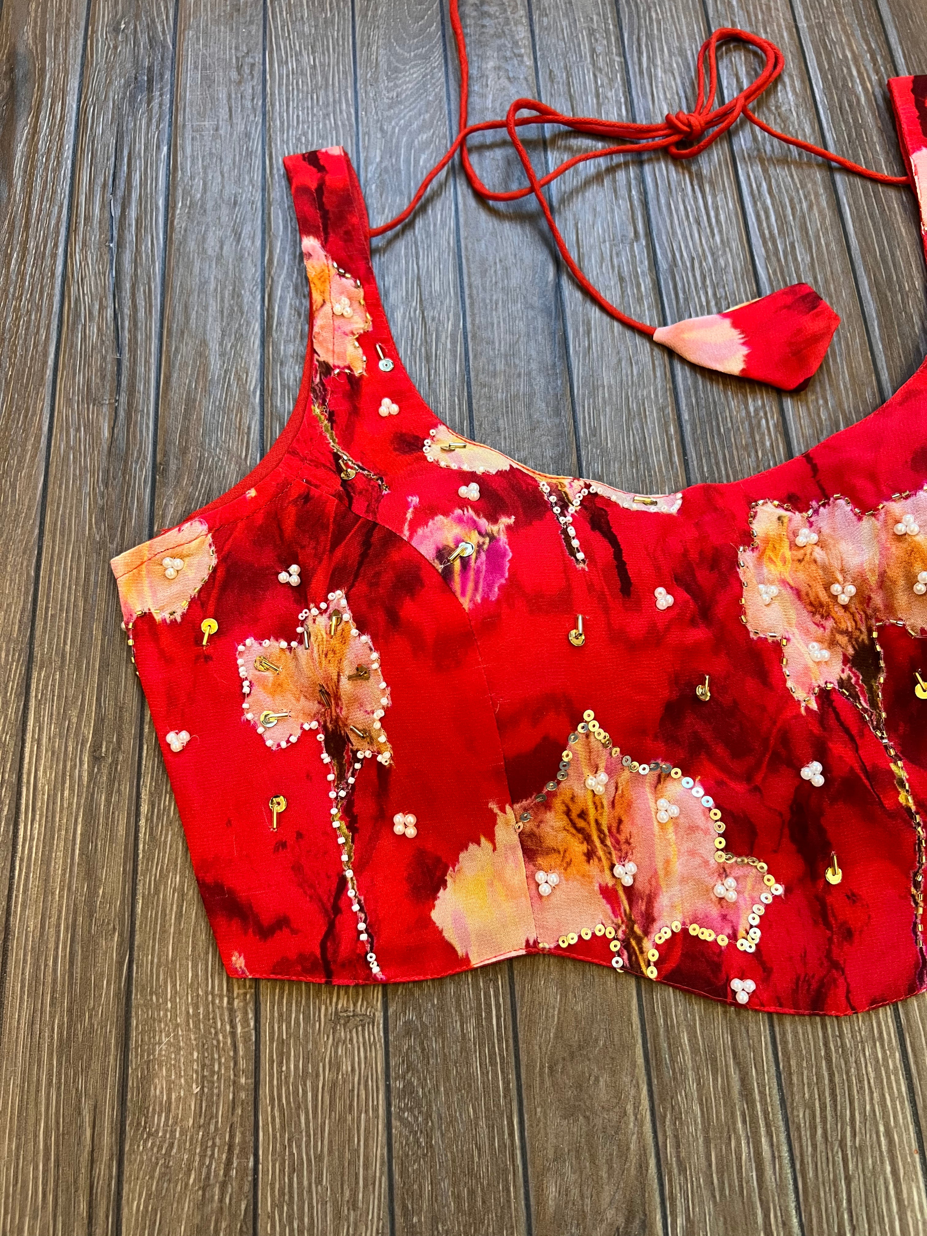 Scarlet Handwork Blouse