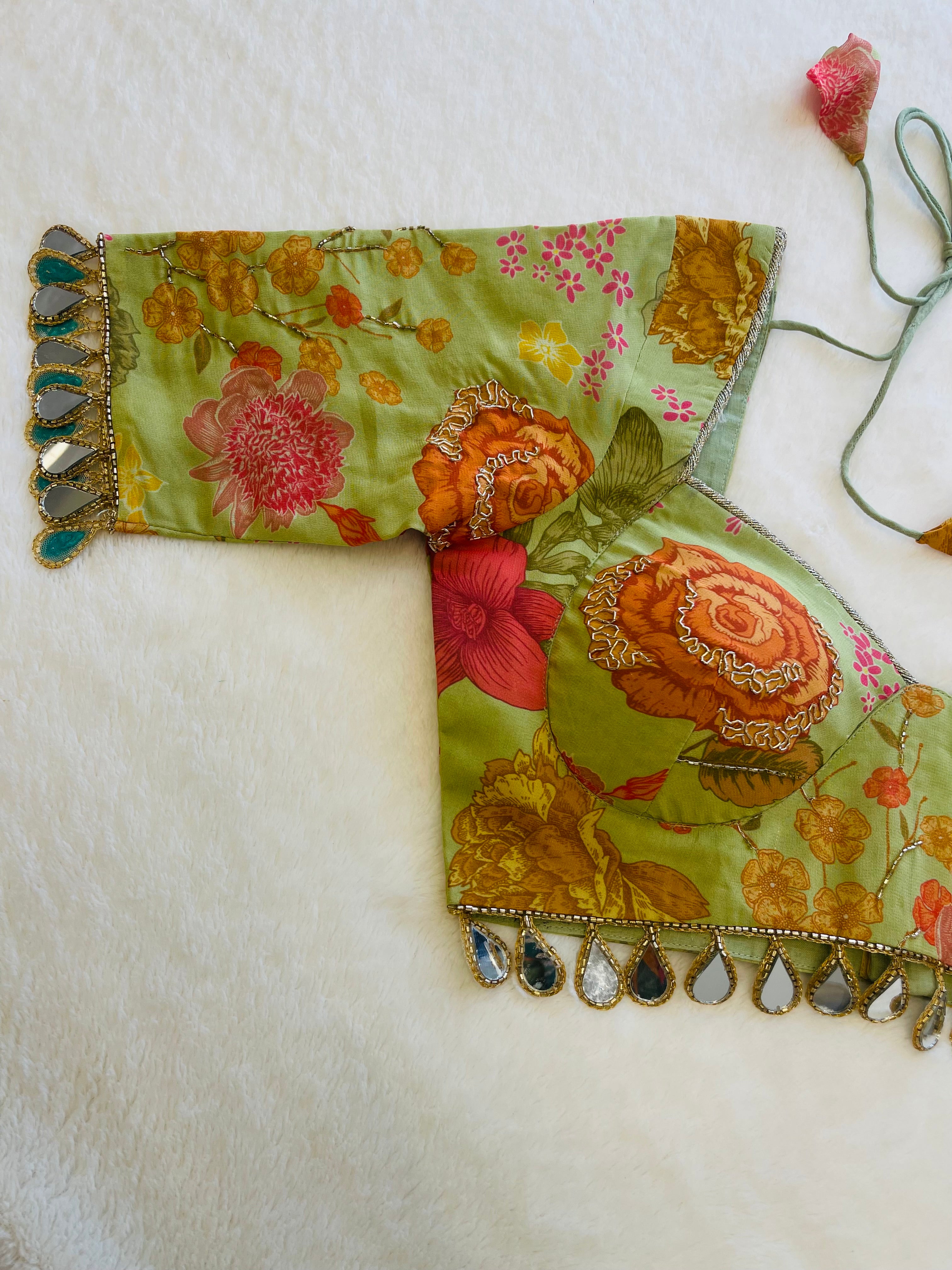 Saundh Golden Garden Blouse