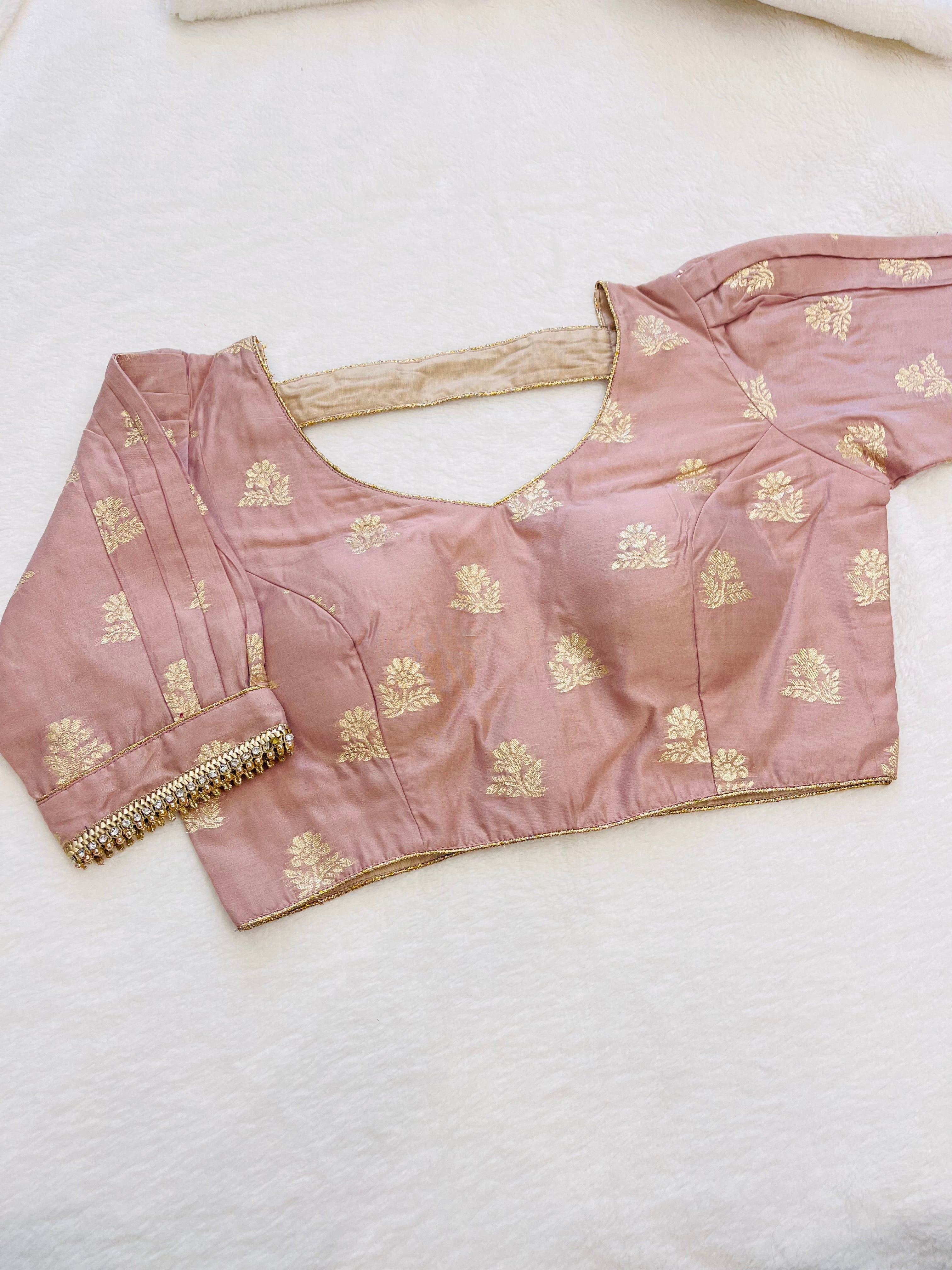 Dusty Pink Chanderi Blouse