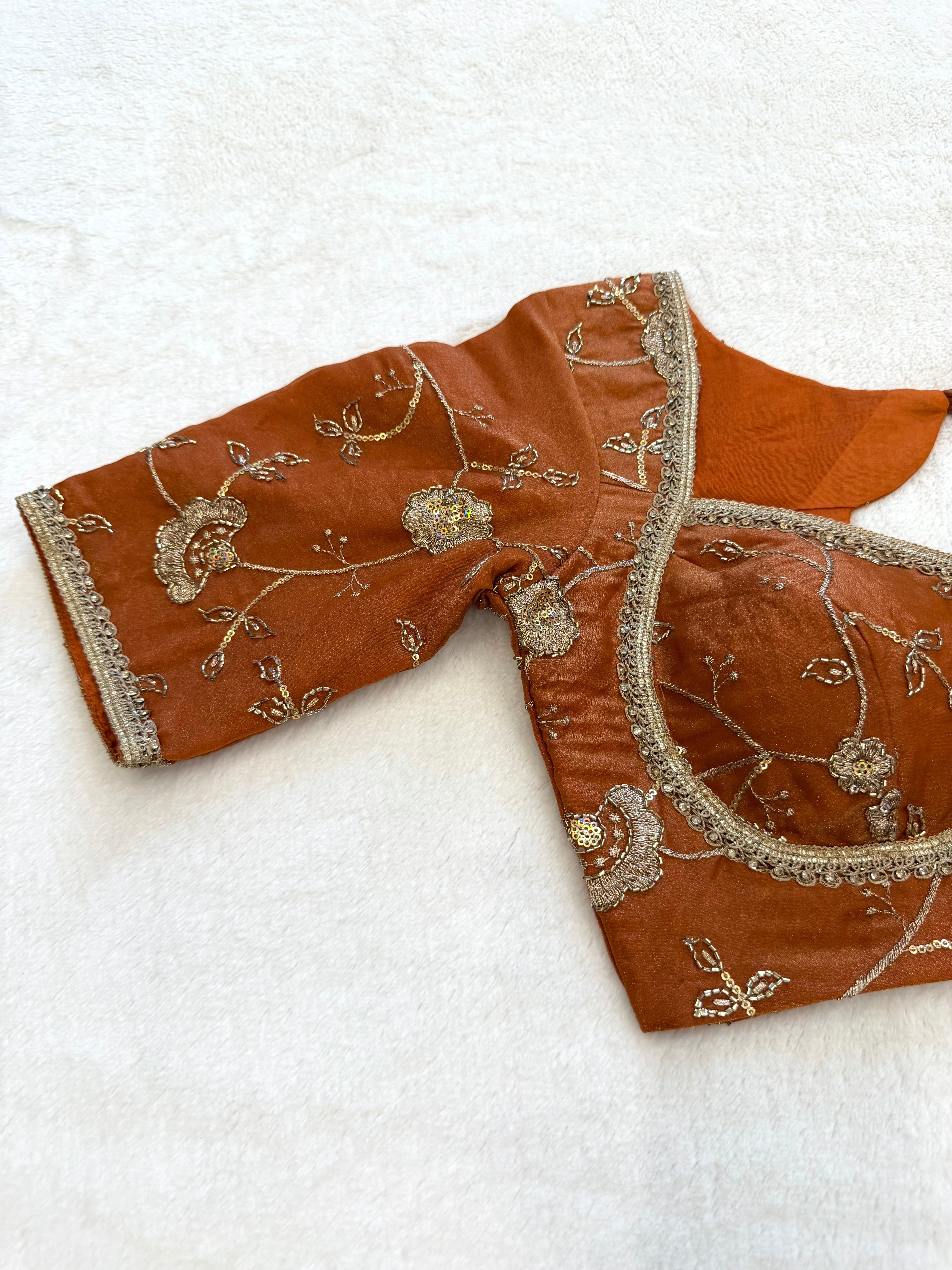Zarina Rust Blouse