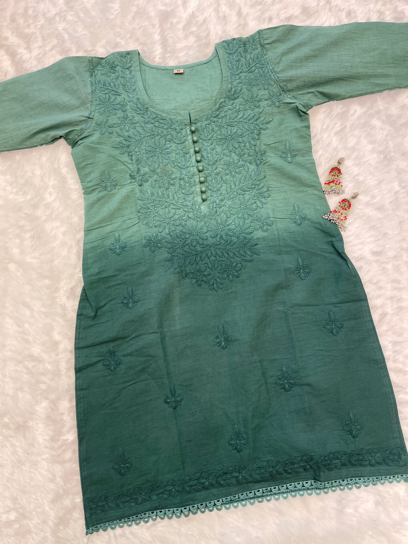 Rosie Sage Green short kurta