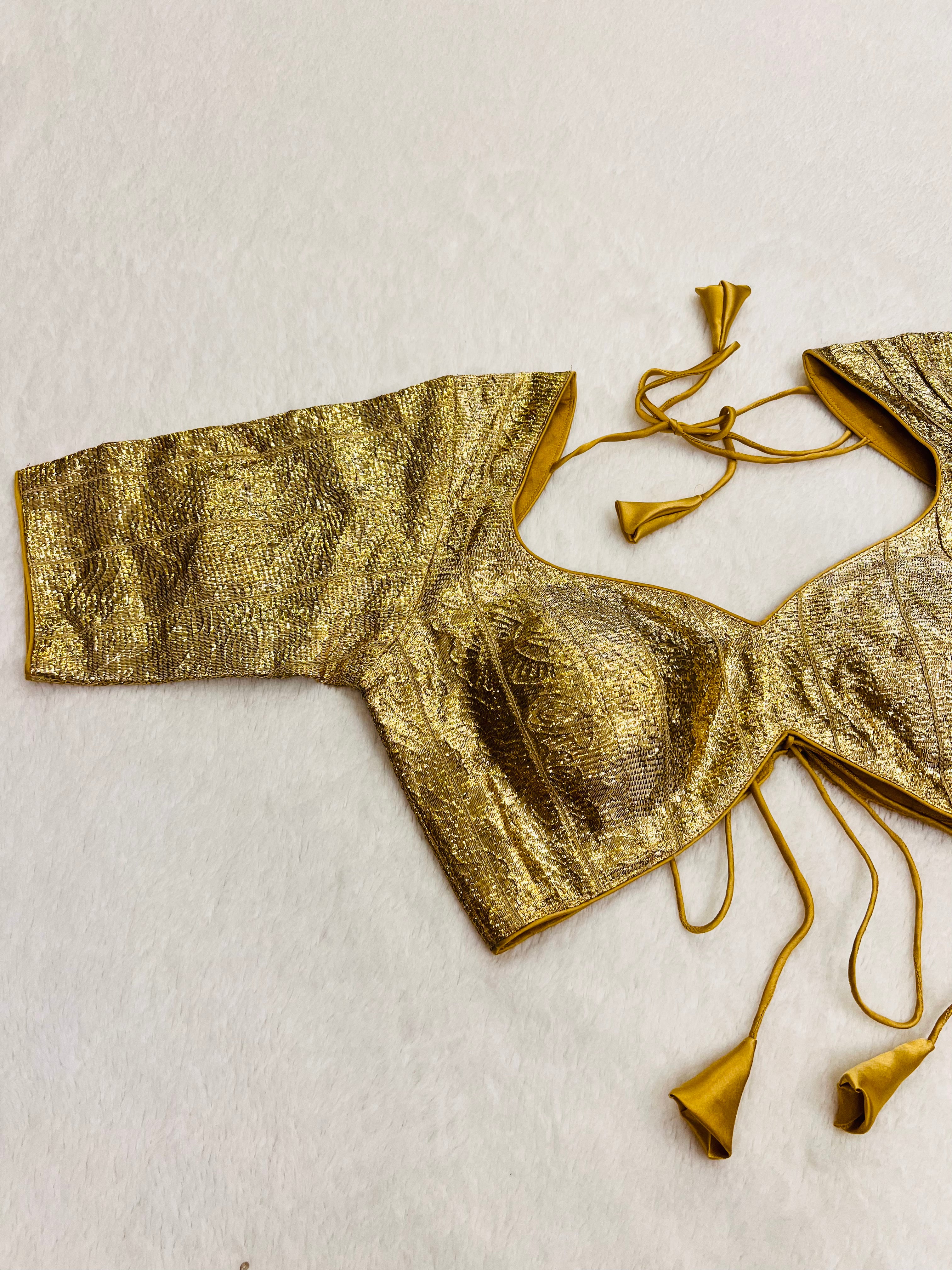 Gold Sabyasachi Style Blouse