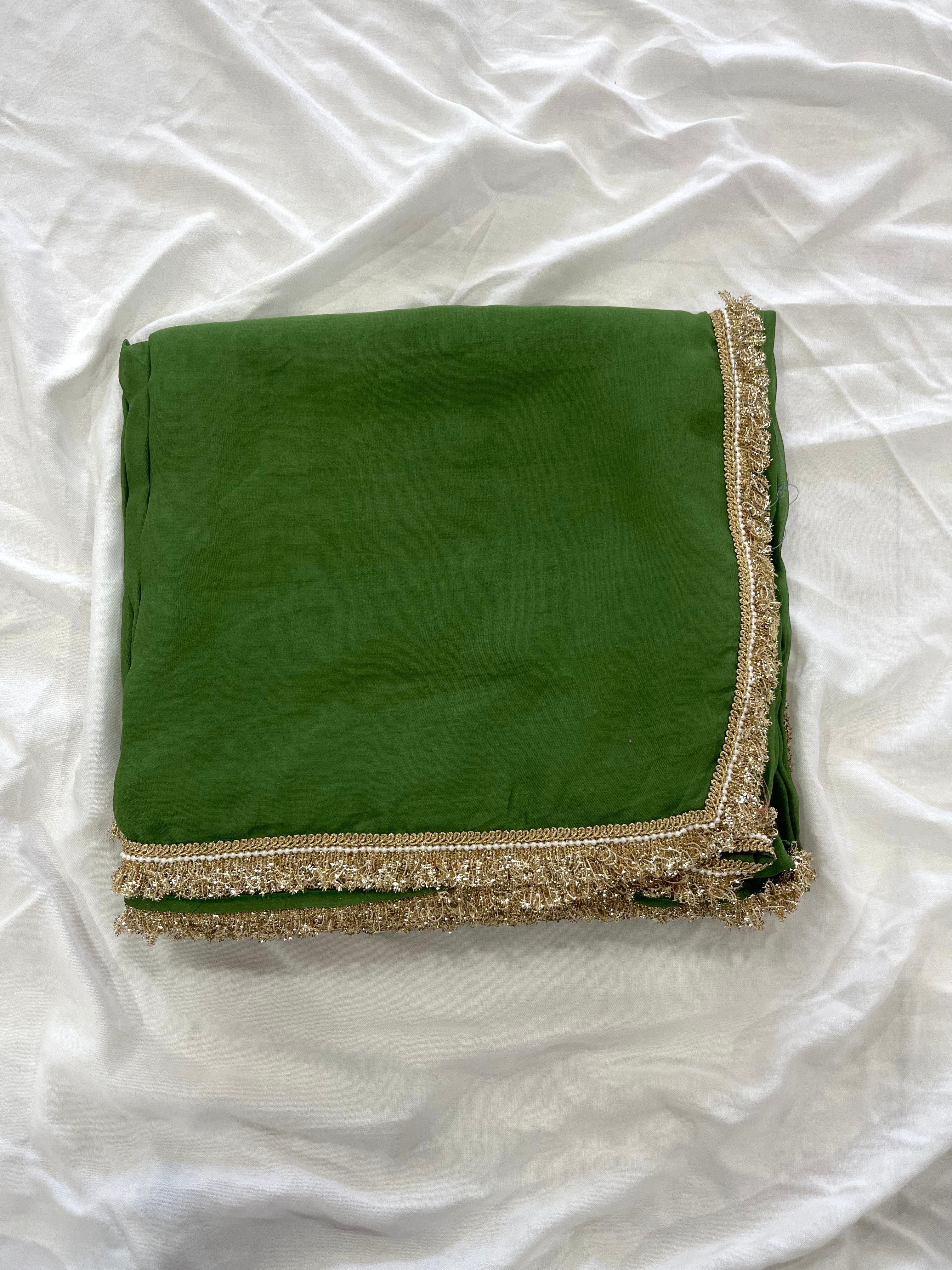 Olive Aura Saree