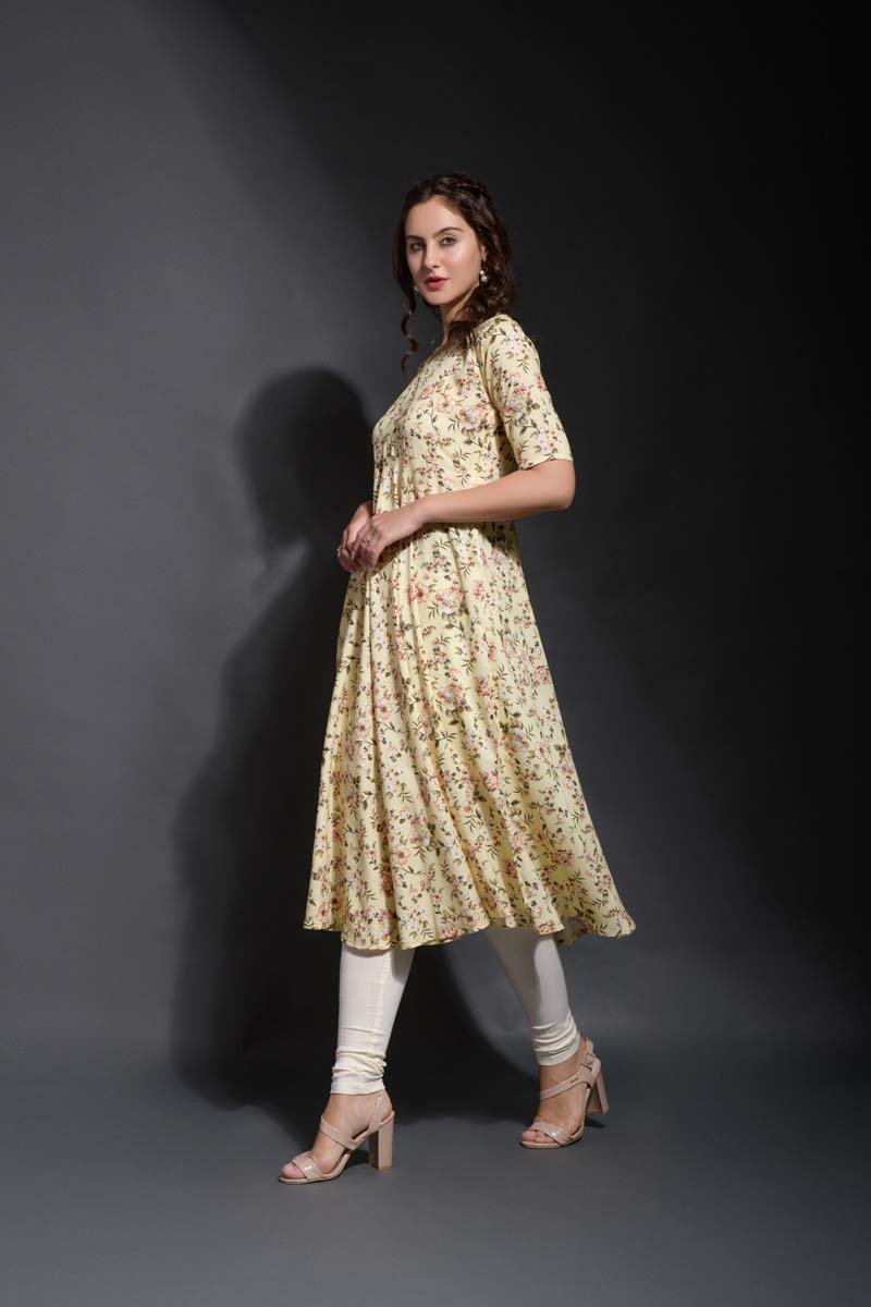 Brinda printed gown style kurta