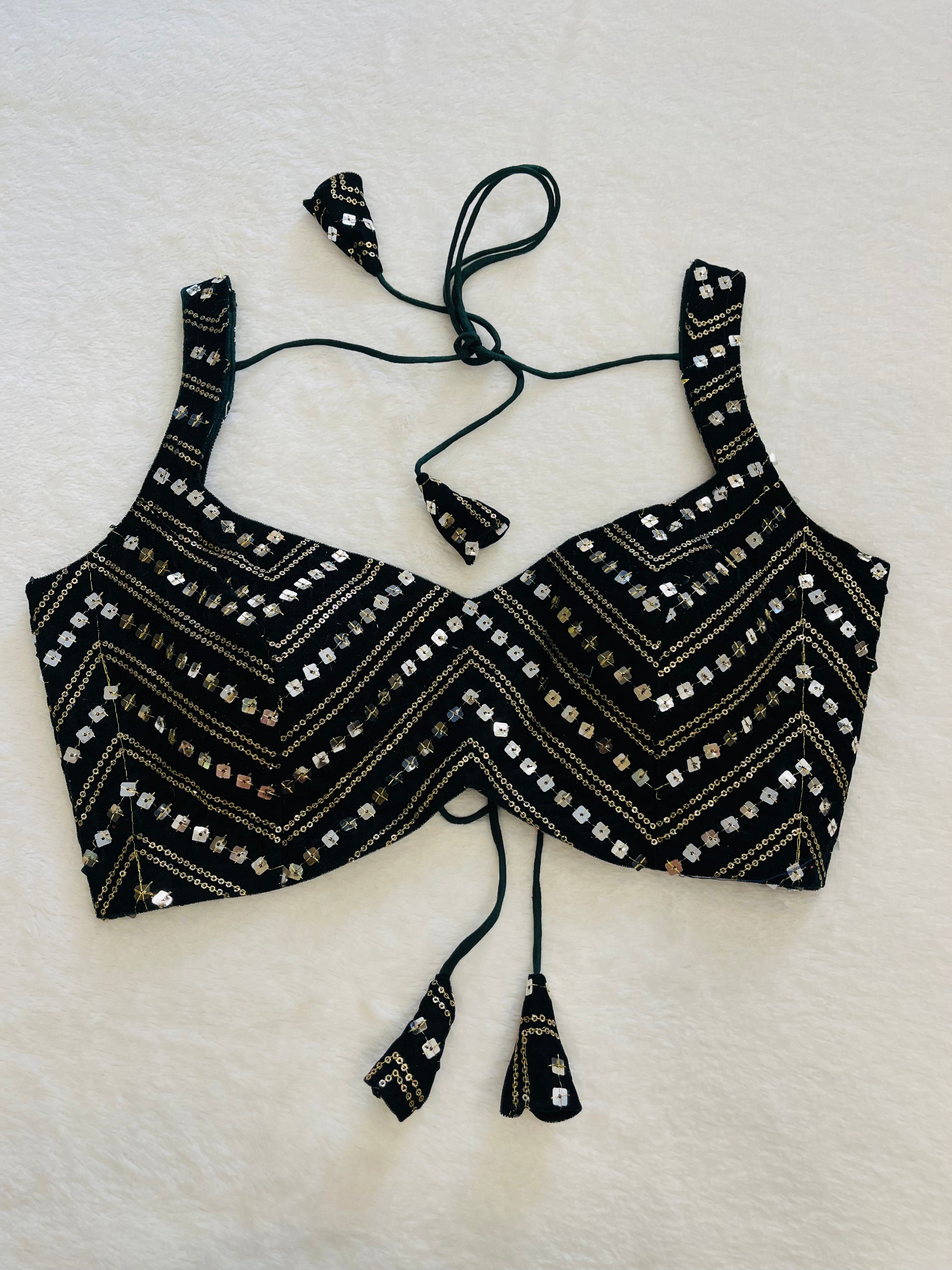 Aaina Dark Green Blouse