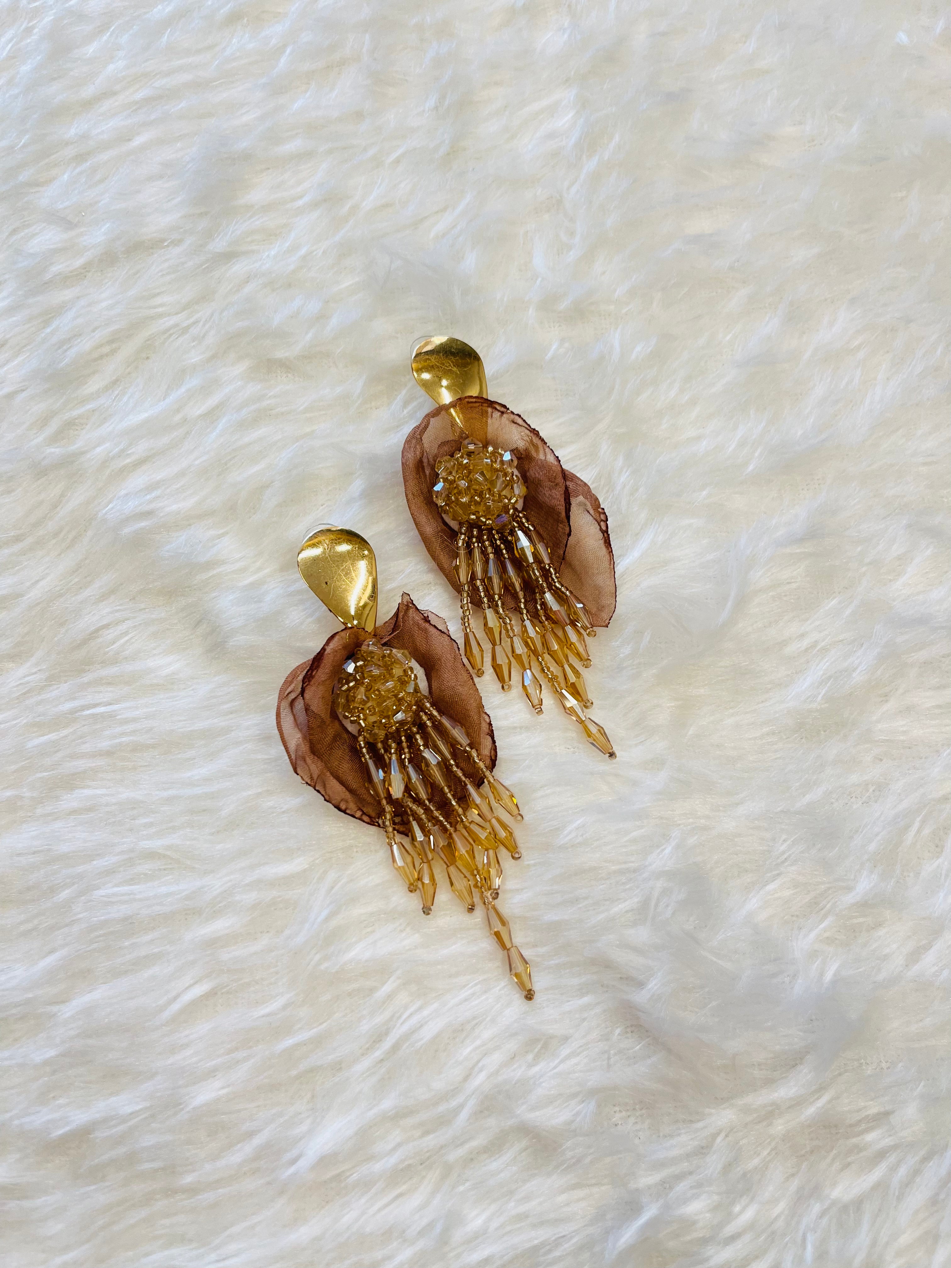 Gazal Brown Earrings