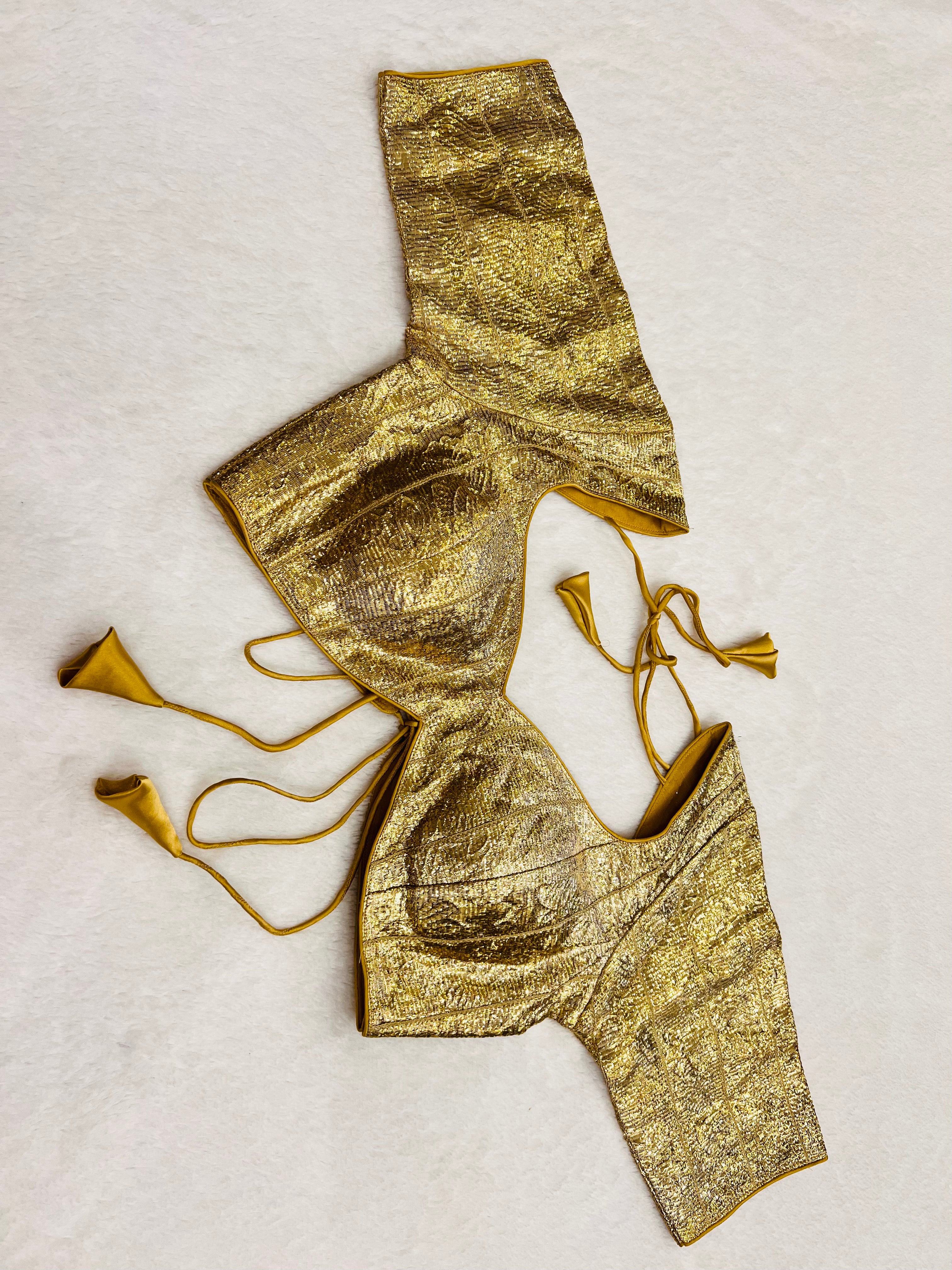 Gold Sabyasachi Style Blouse