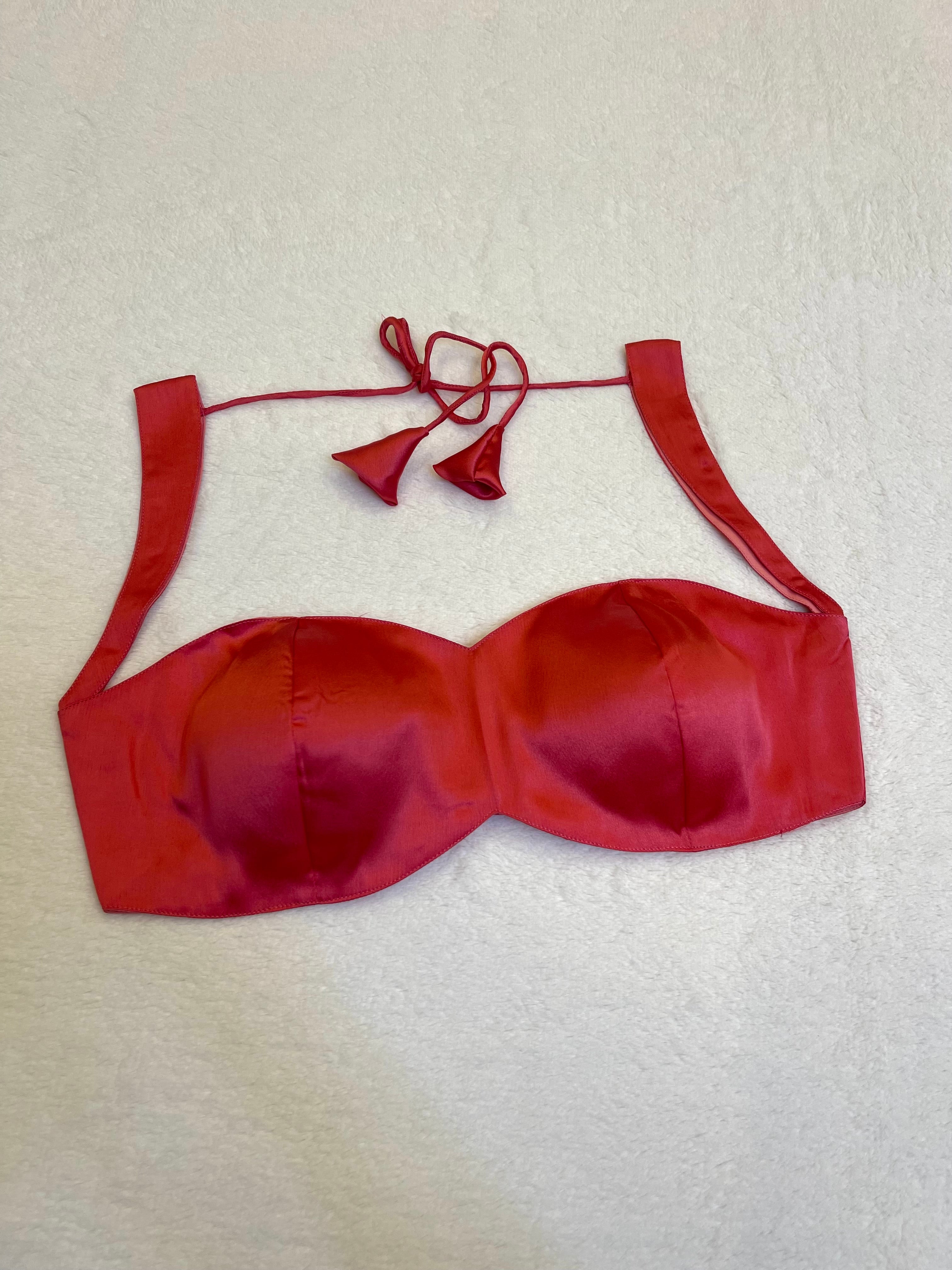 Pink Satin Blouse for Women with Sweetheart Neckline