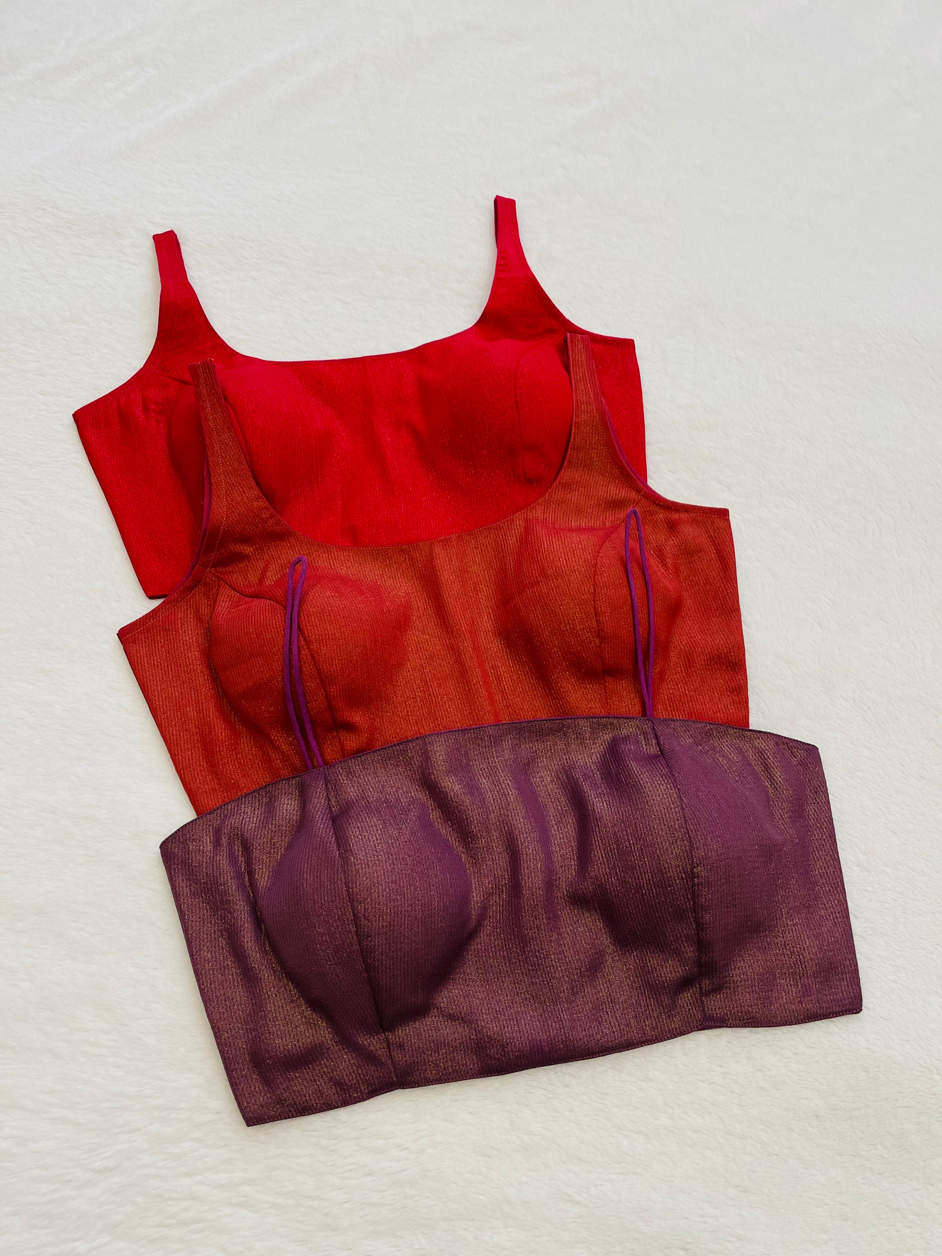 Women’s Padded Blouse with Sleeveless Design – Multiple Colors