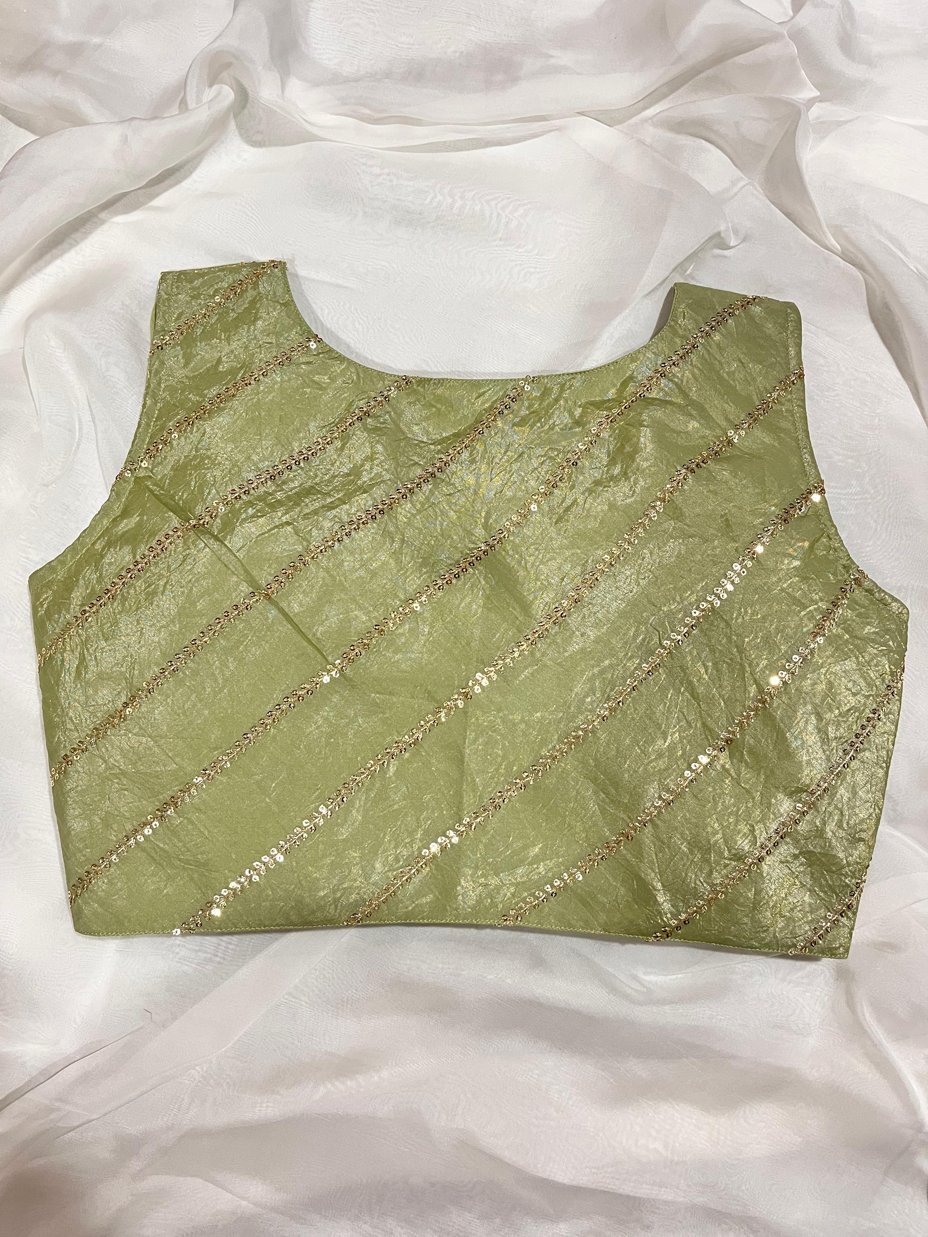 Shinning Green Blouse