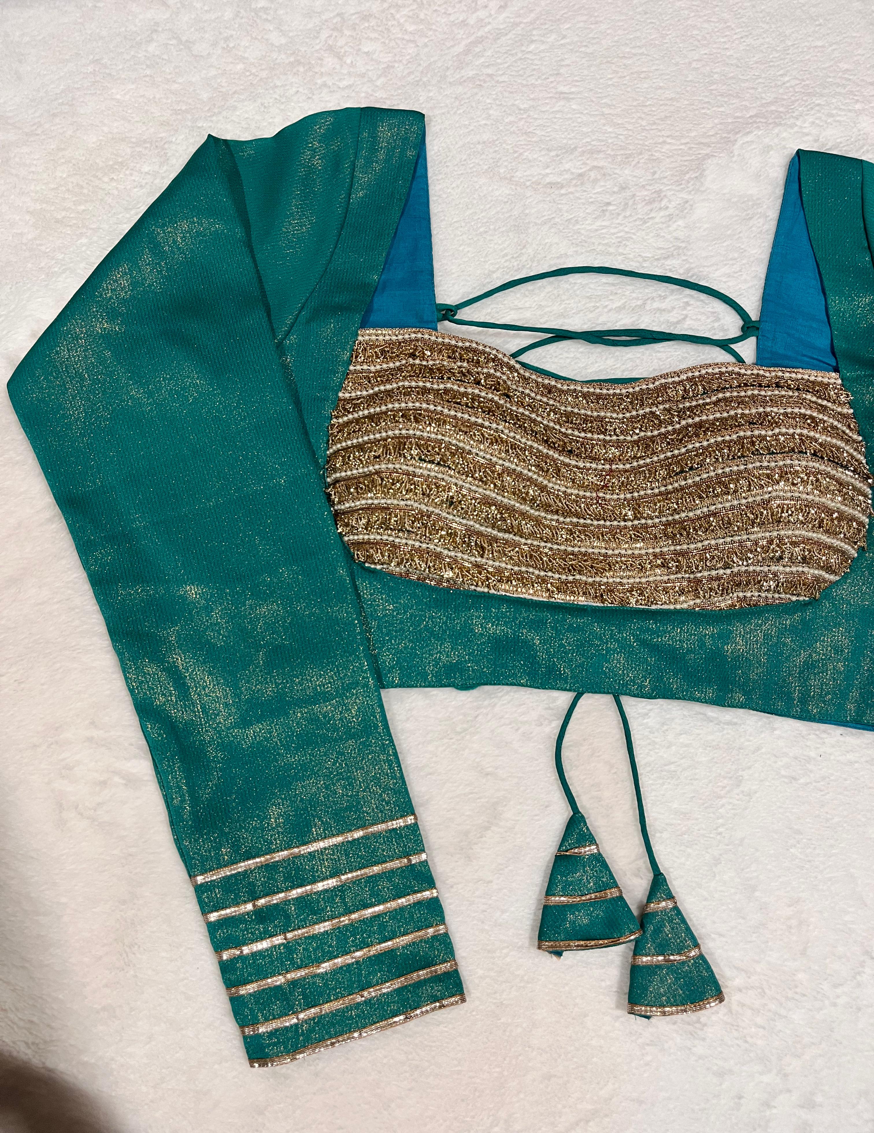 Roopvati Rama Green Blouse