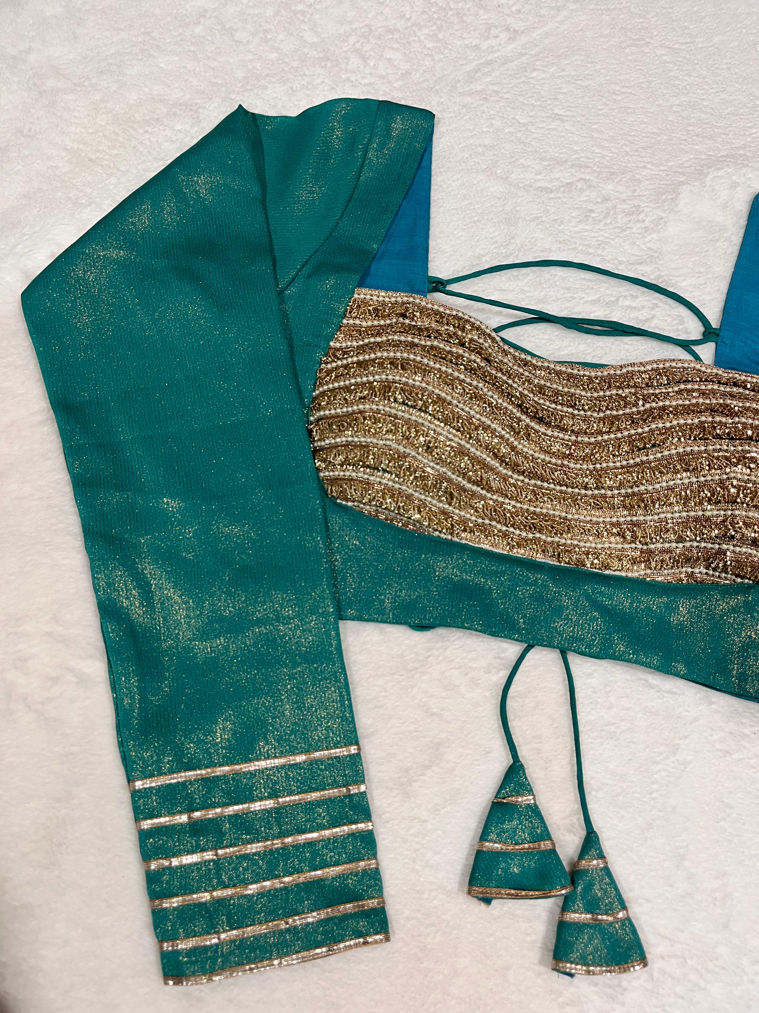 Roopvati Rama Green Blouse