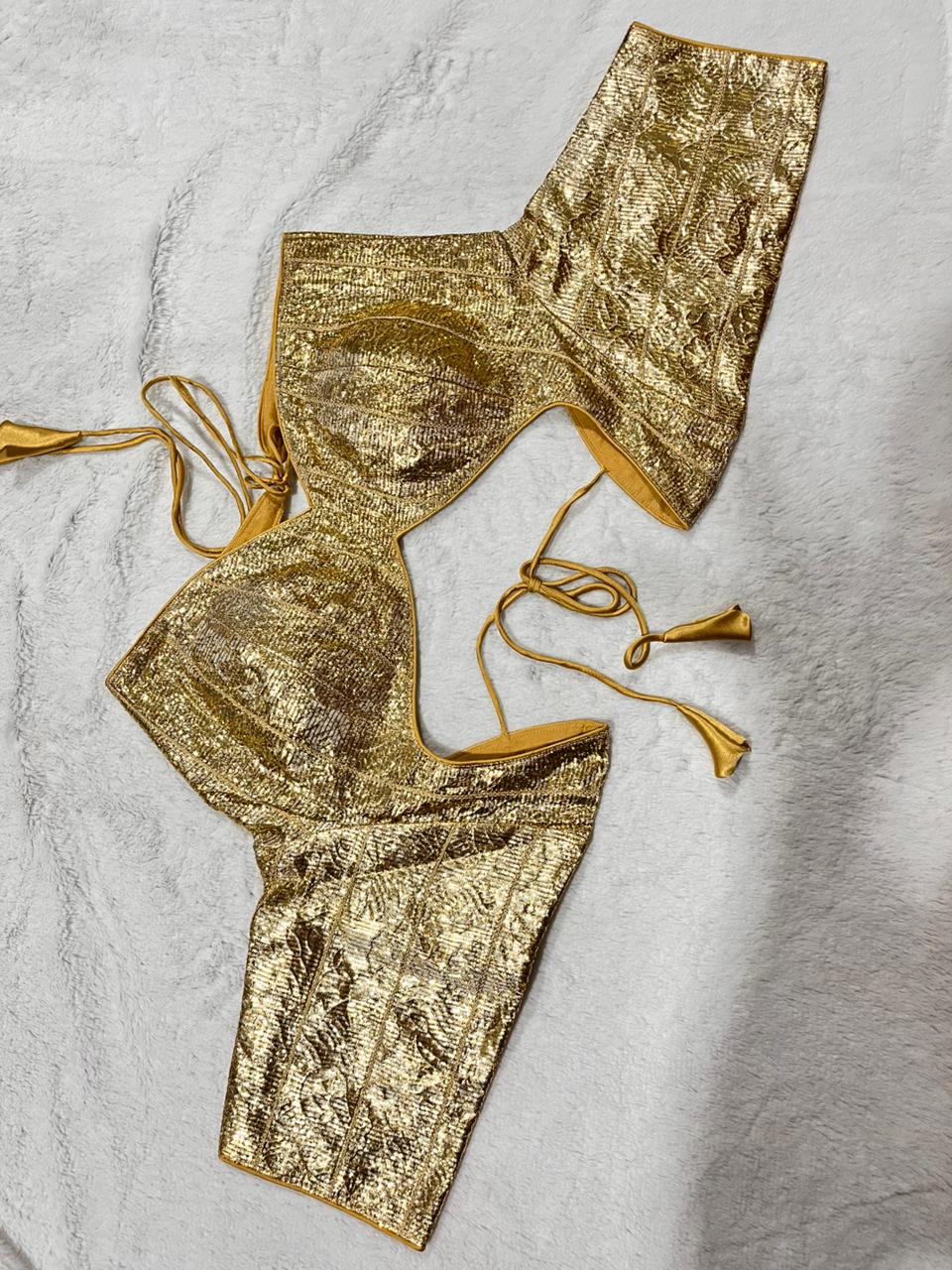 Gold Sabyasachi Style Blouse