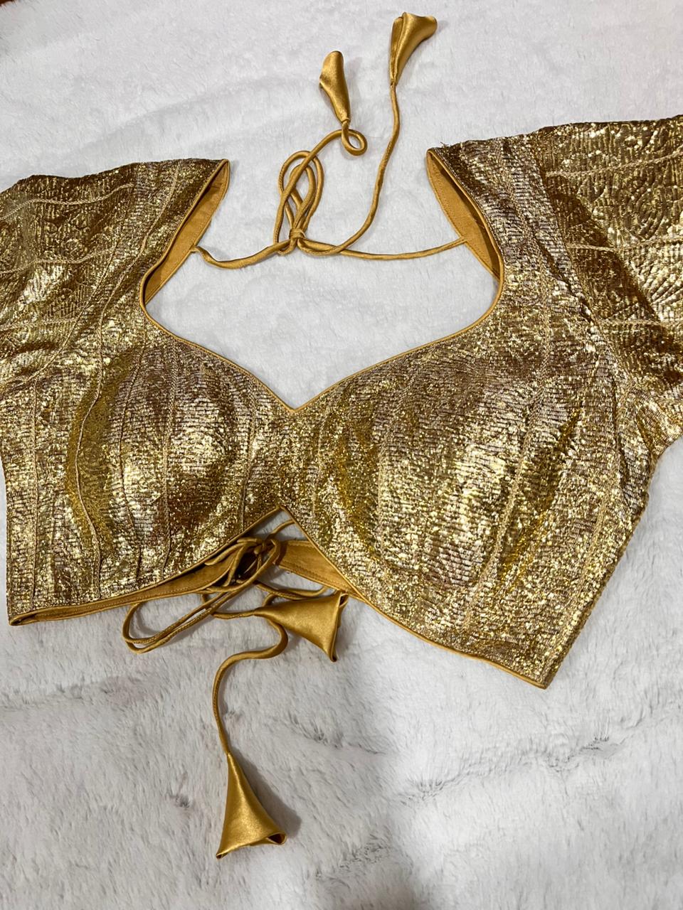 Gold Sabyasachi Style Blouse