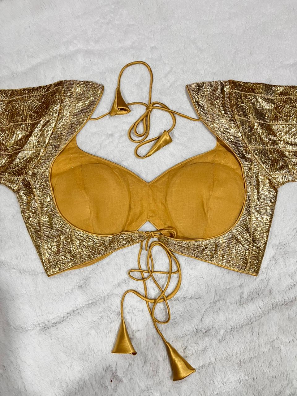 Gold Sabyasachi Style Blouse