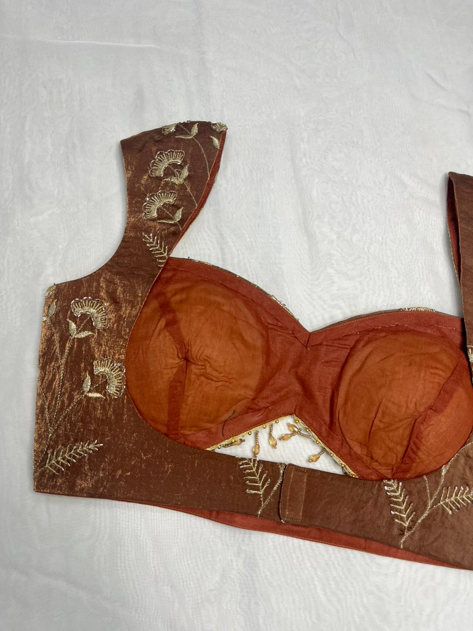 Zarina Rust Brown Blouse