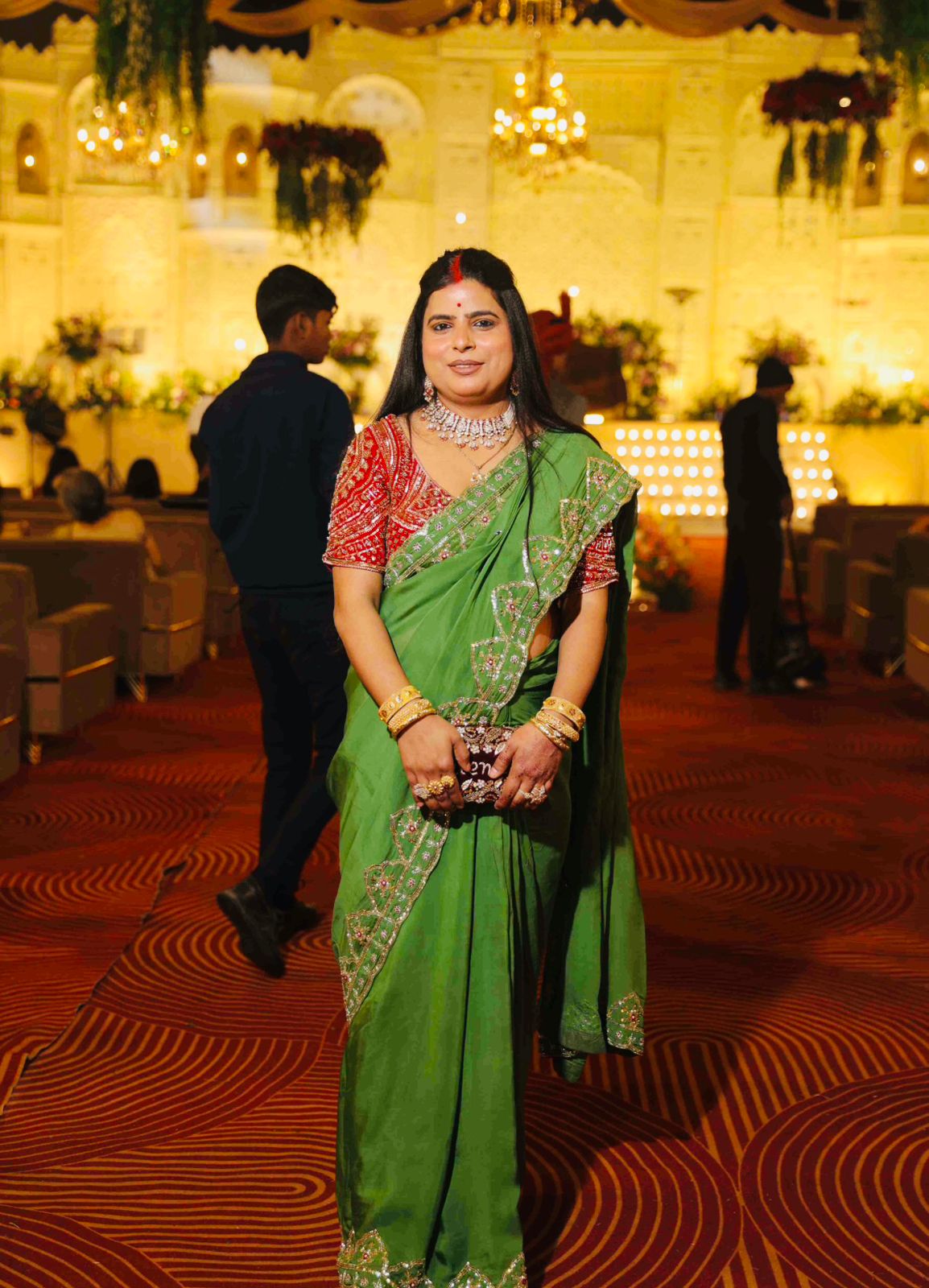 Jhalak Handwork saree