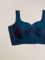 Aruna Moroccan blue blouse