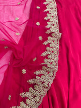 Saundh pink anarkali set